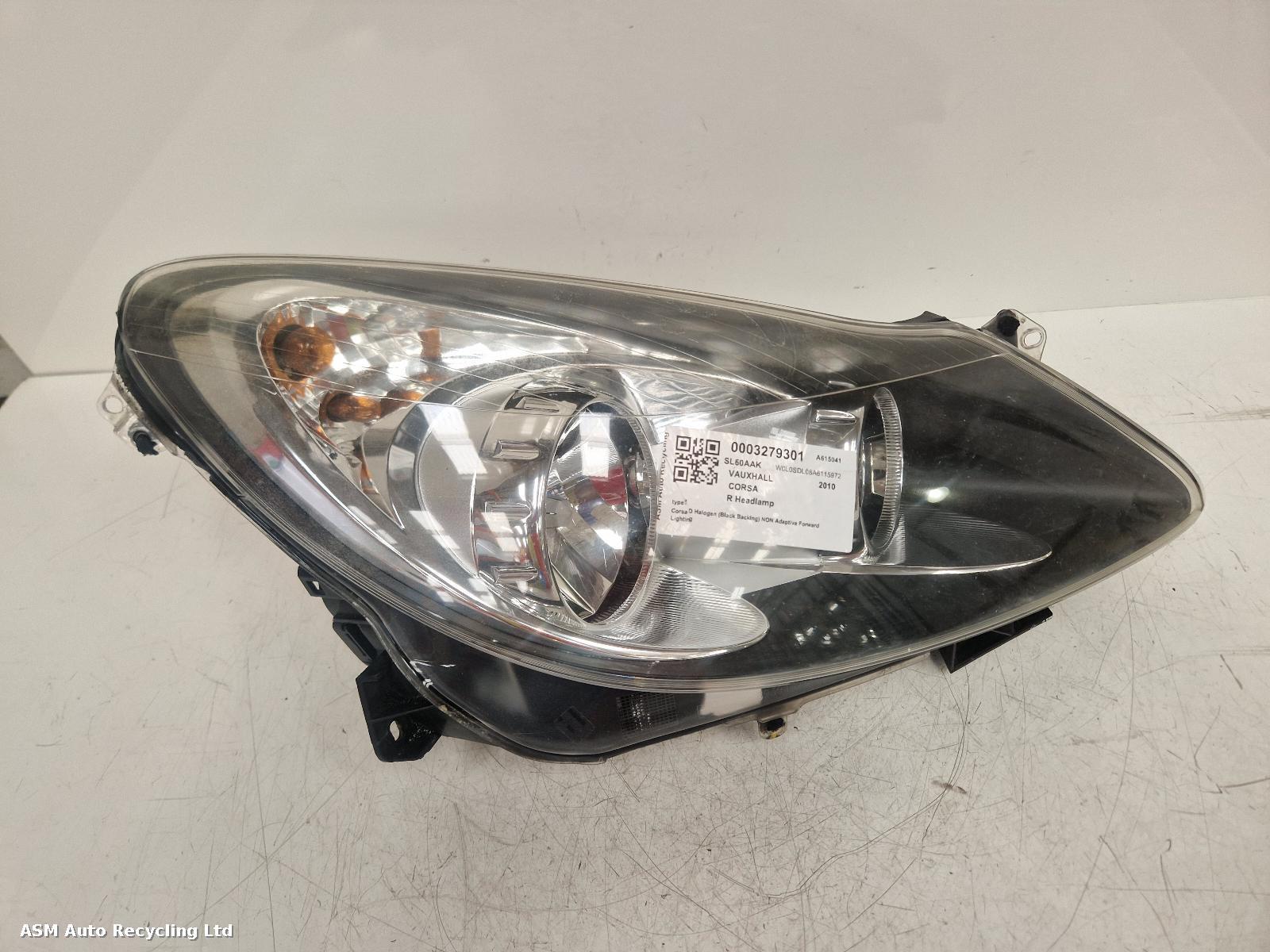 View Auto part R Headlamp Vauxhall Corsa 2010
