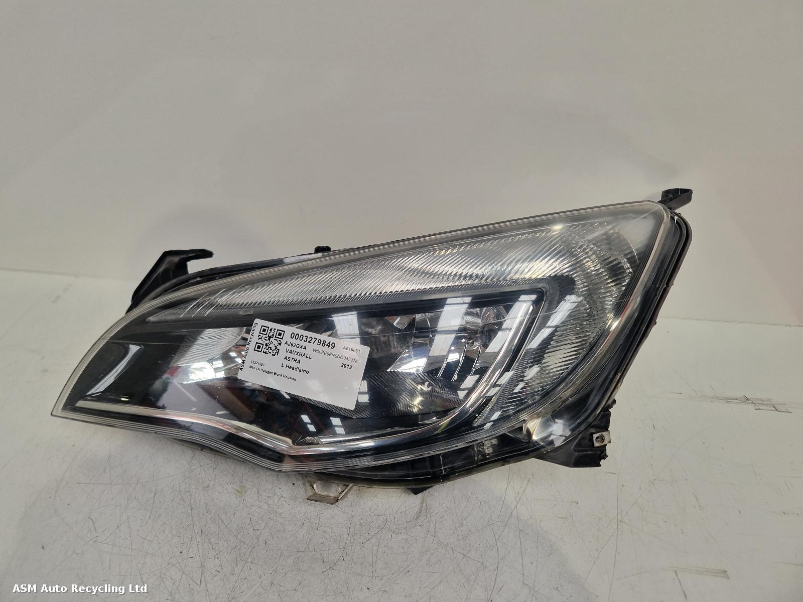 View Auto part L Headlamp Vauxhall Astra 2012