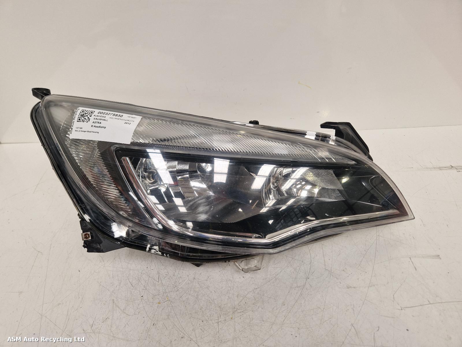 View Auto part R Headlamp Vauxhall Astra 2012