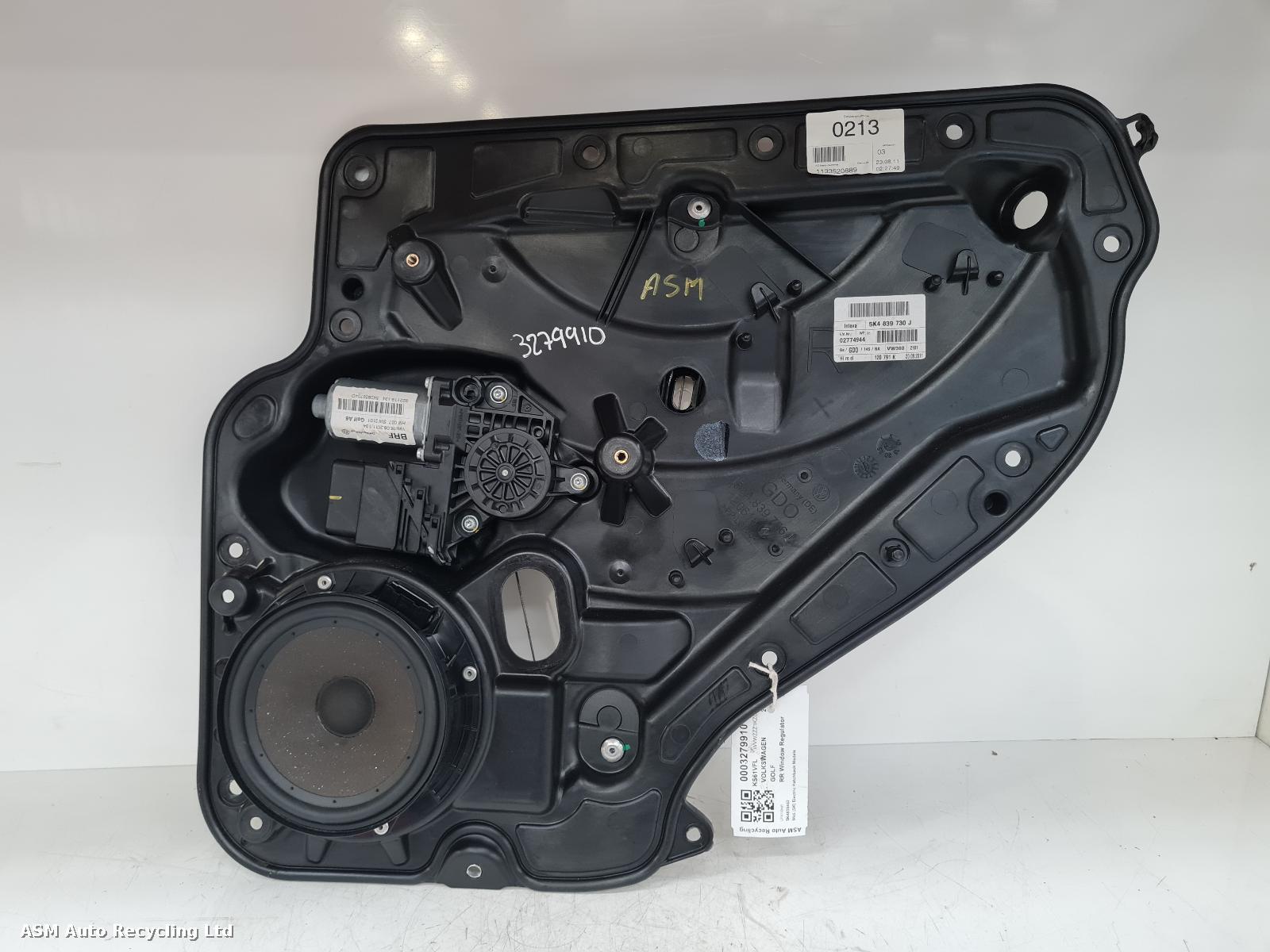 View Auto part RR Window Regulator Volkswagen Golf 2011