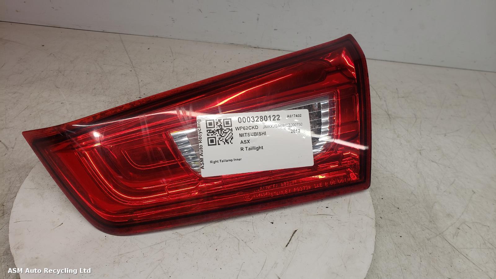 View Auto part R Taillight Mitsubishi Asx 2012