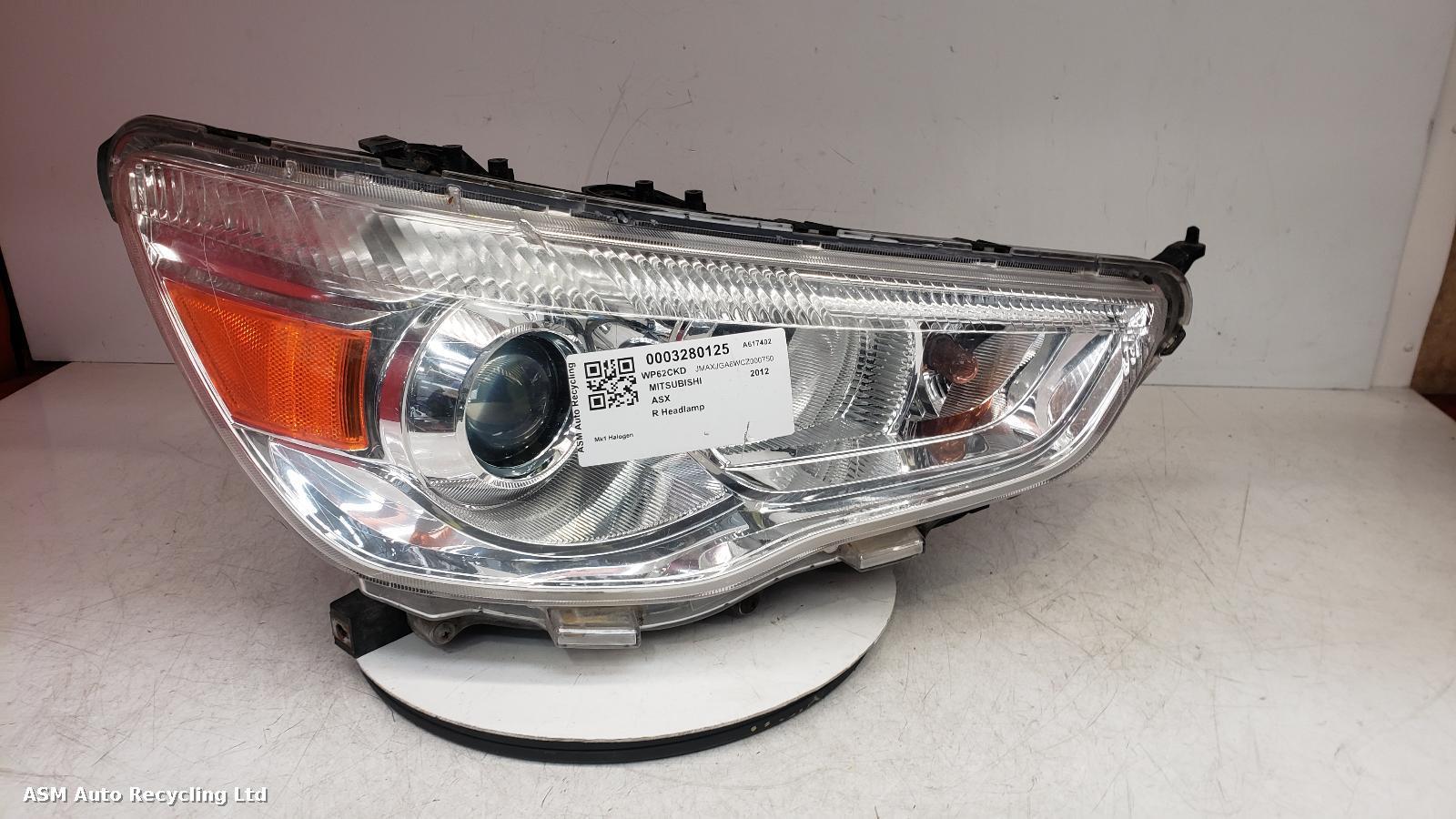 View Auto part R Headlamp Mitsubishi Asx 2012