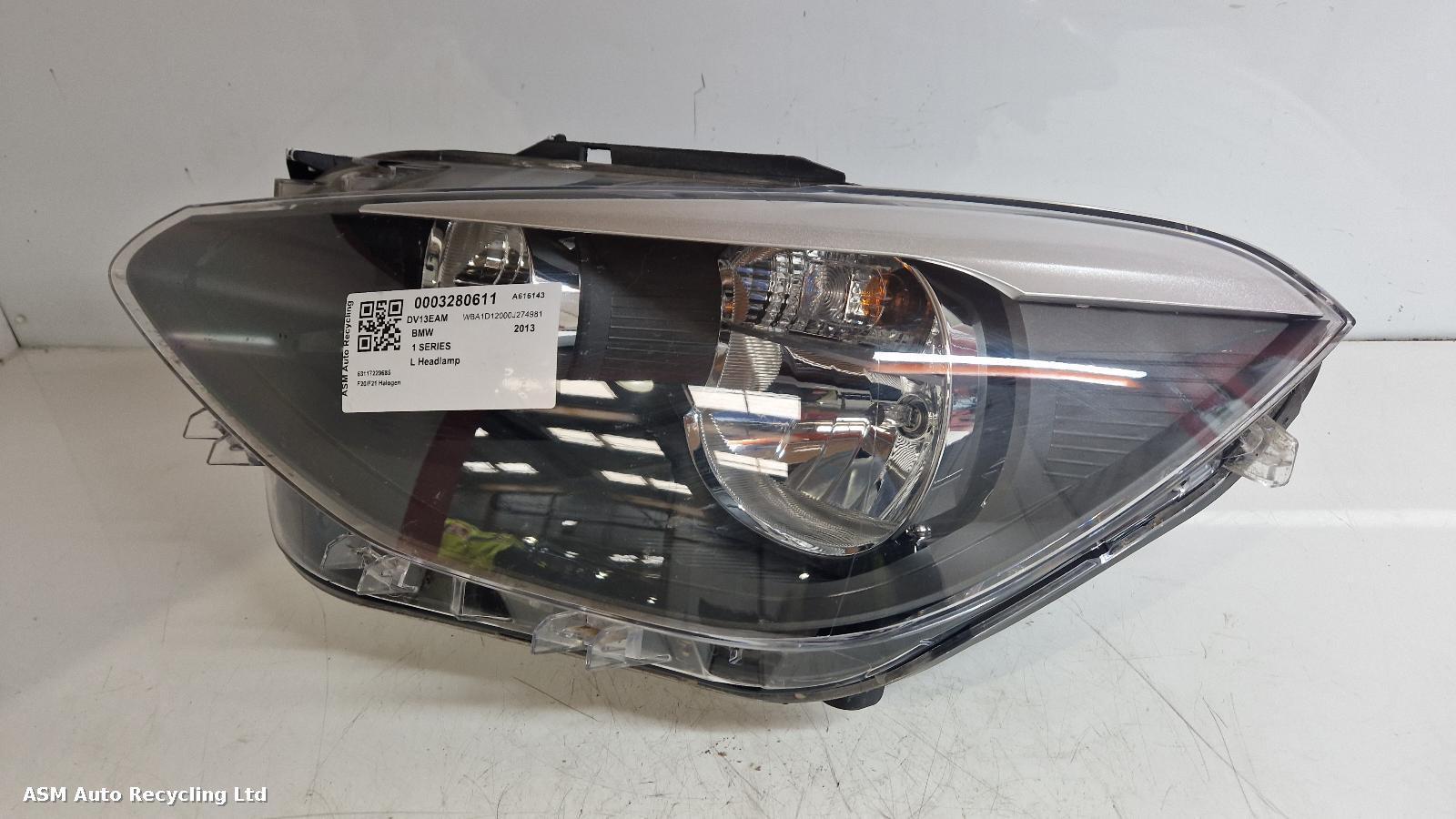 View Auto part L Headlamp Bmw 1 Series 2013