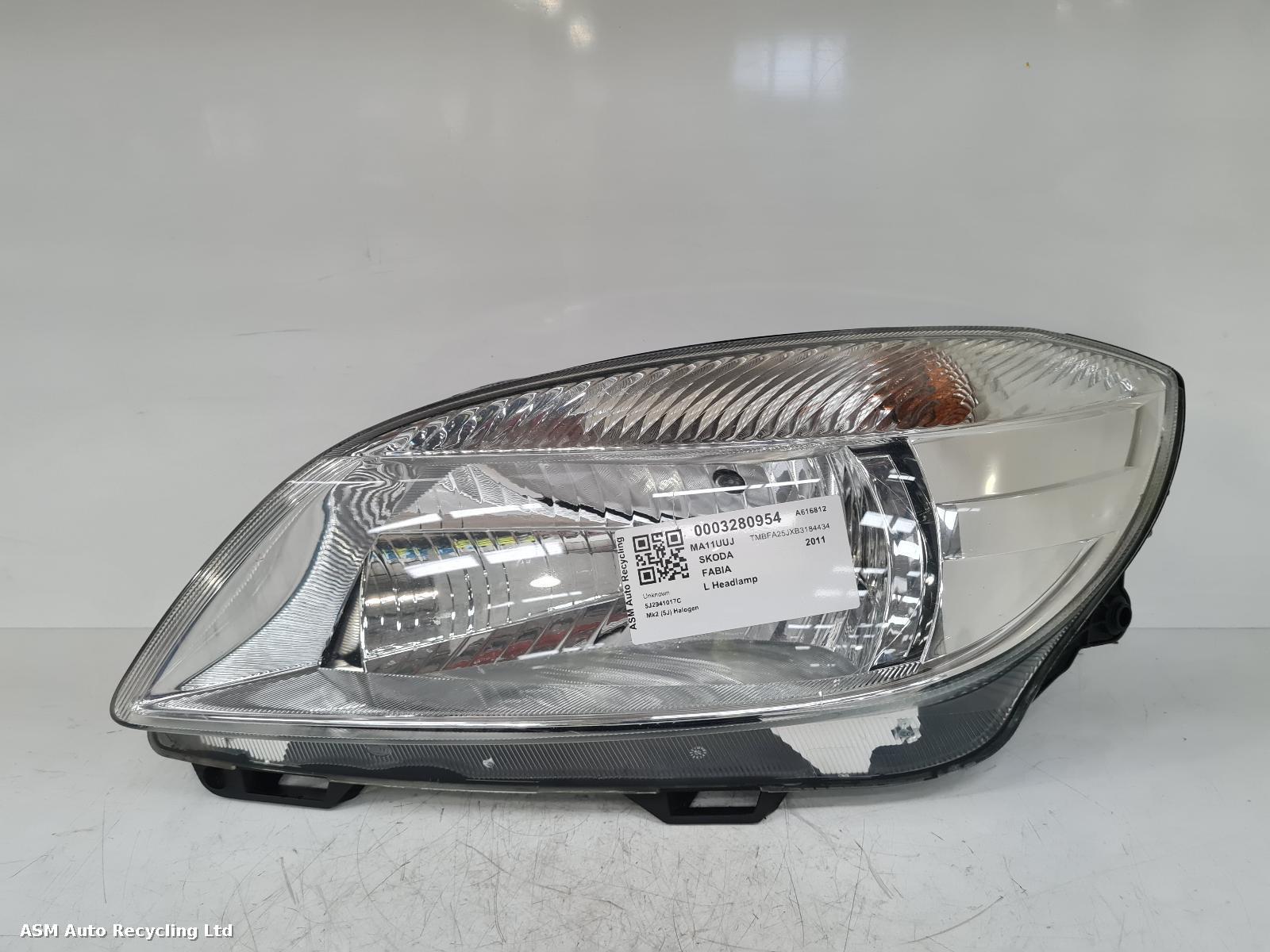 View Auto part L Headlamp Skoda Fabia 2011