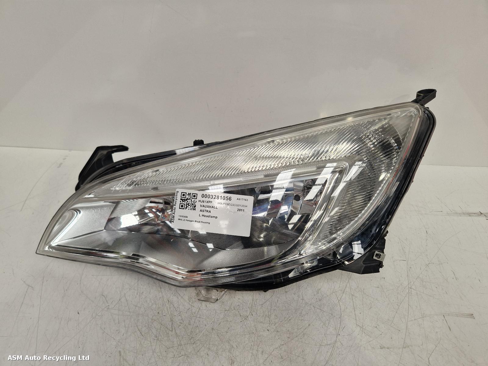 View Auto part L Headlamp Vauxhall Astra 2011
