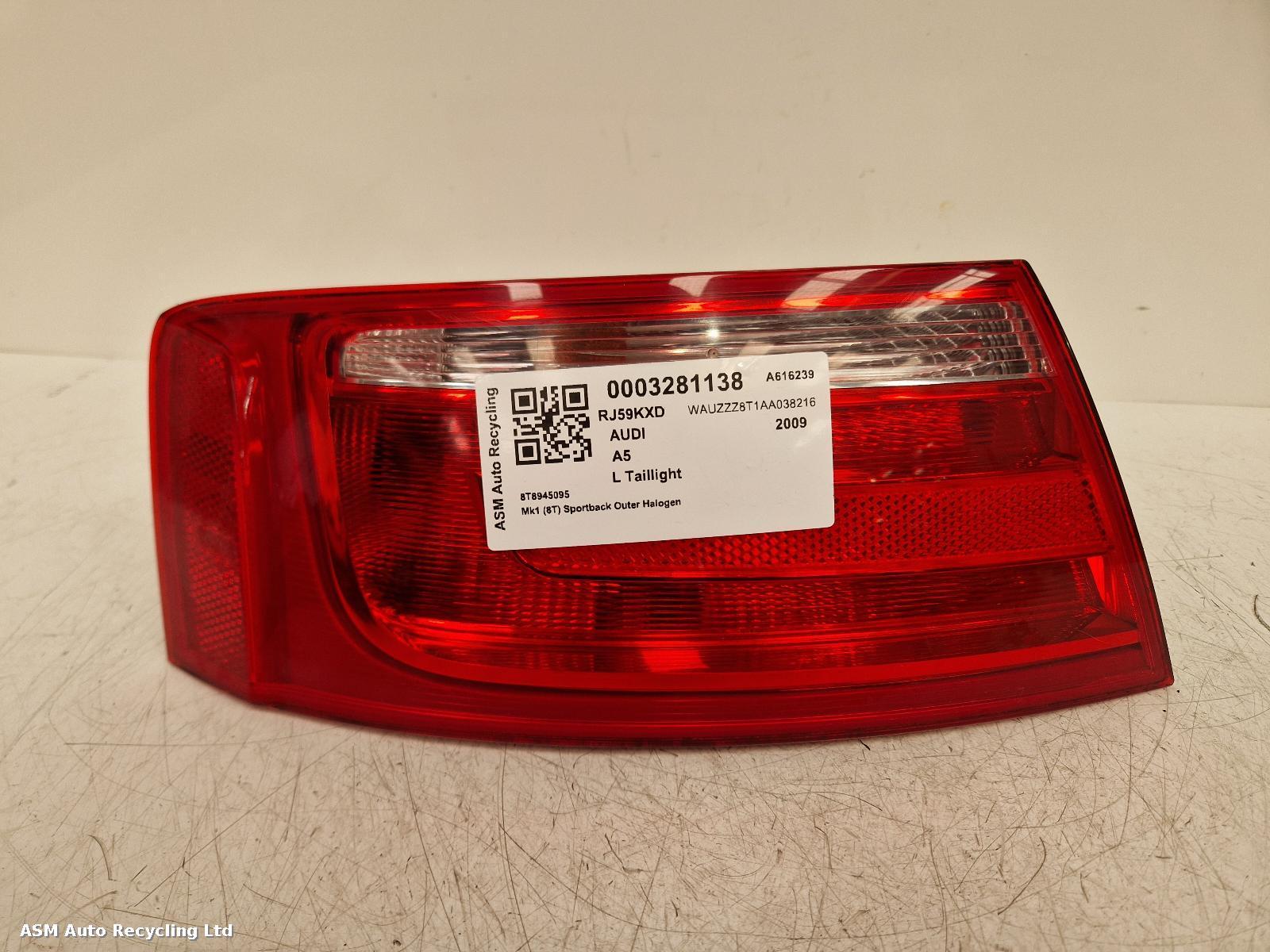 View Auto part L Taillight Audi A5 2009