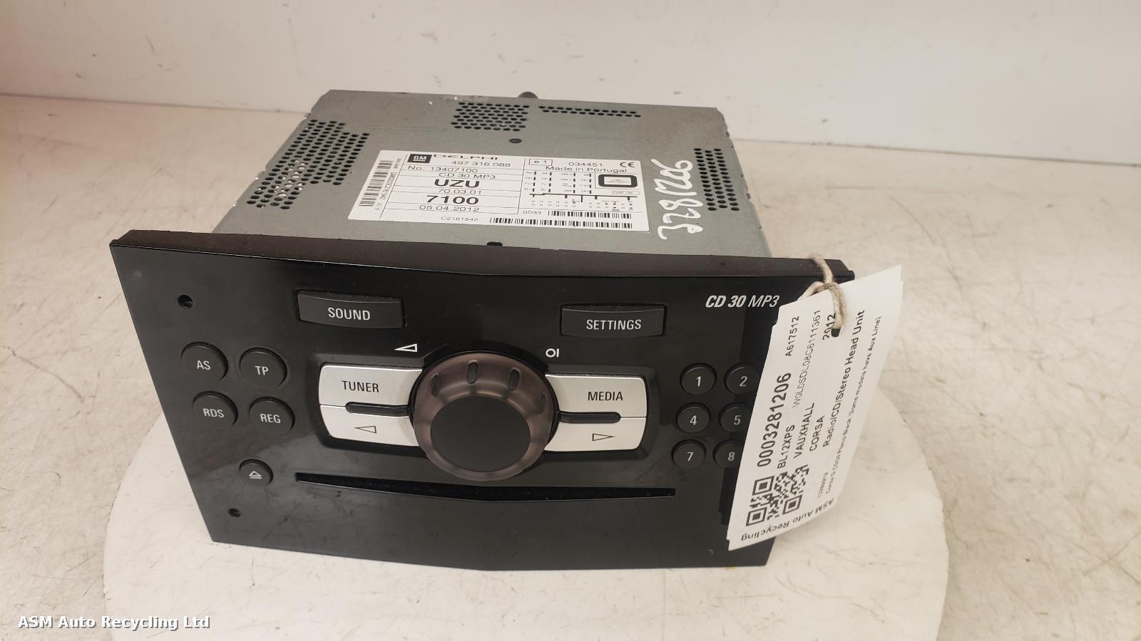 View Auto part A/V Equipment Vauxhall Corsa 2012