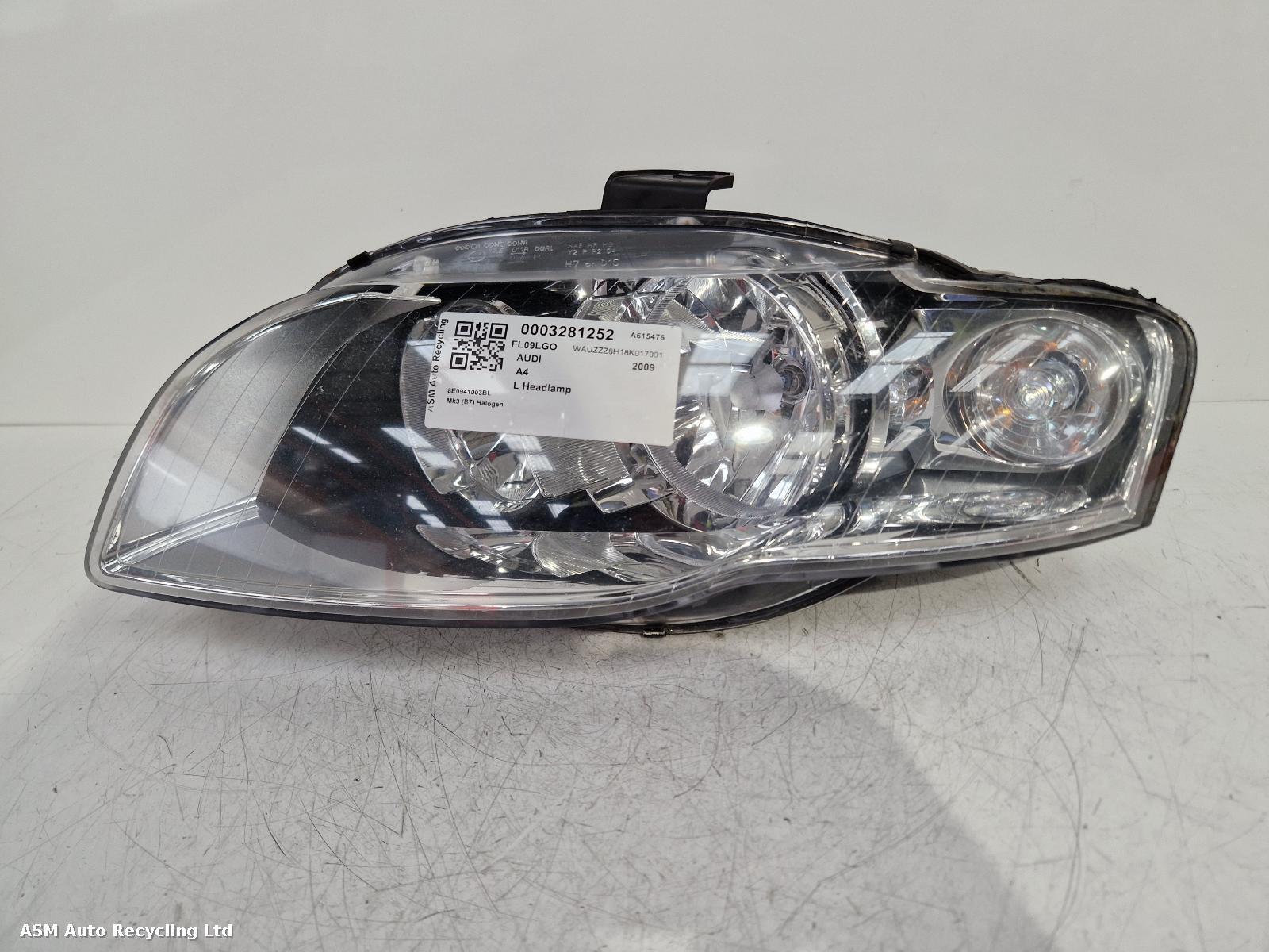 View Auto part L Headlamp Audi A4 2009