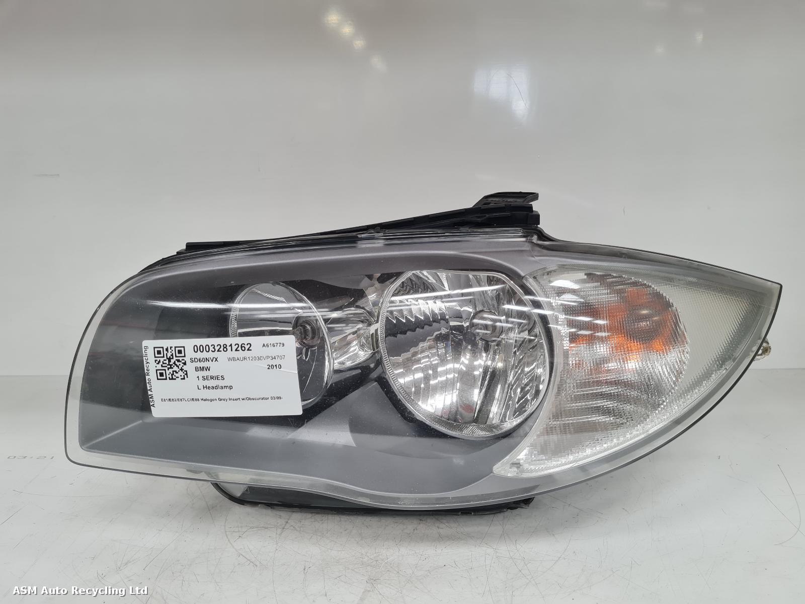 View Auto part L Headlamp Bmw 1 Series 2010