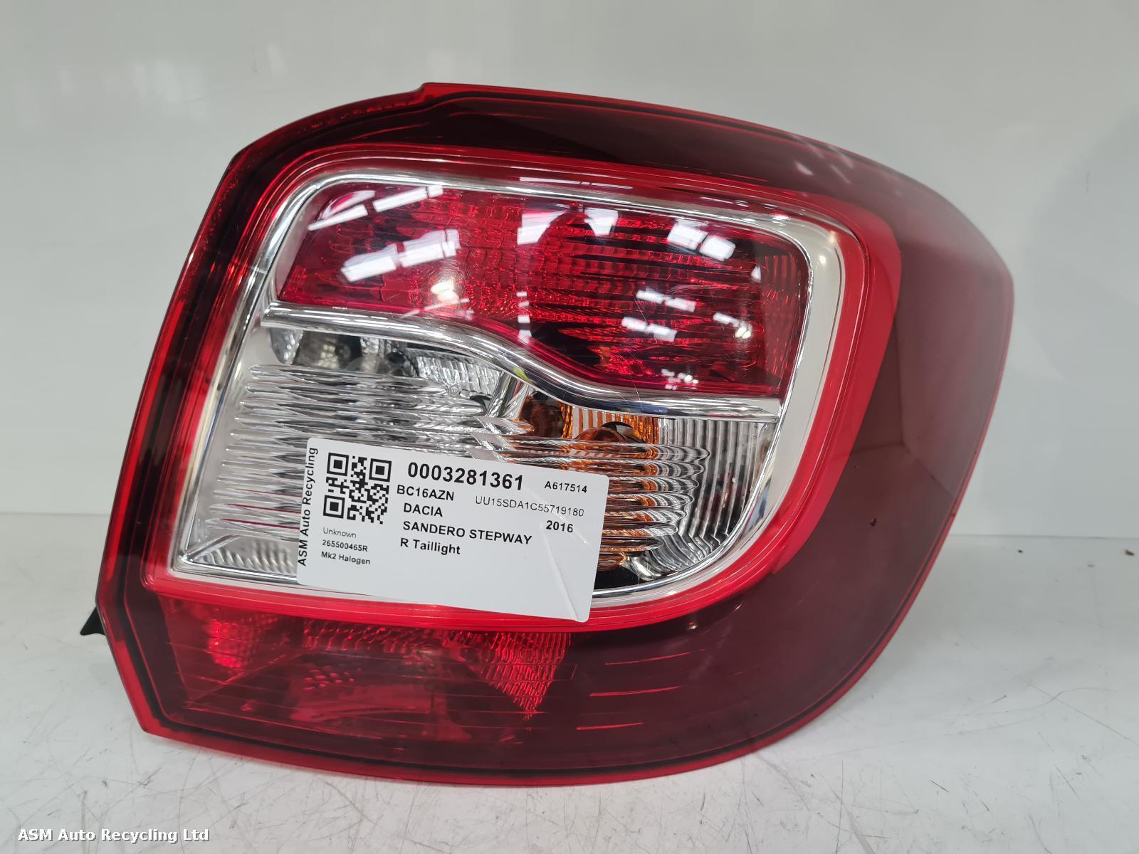 View Auto part R Taillight Dacia Sandero Stepway 2016