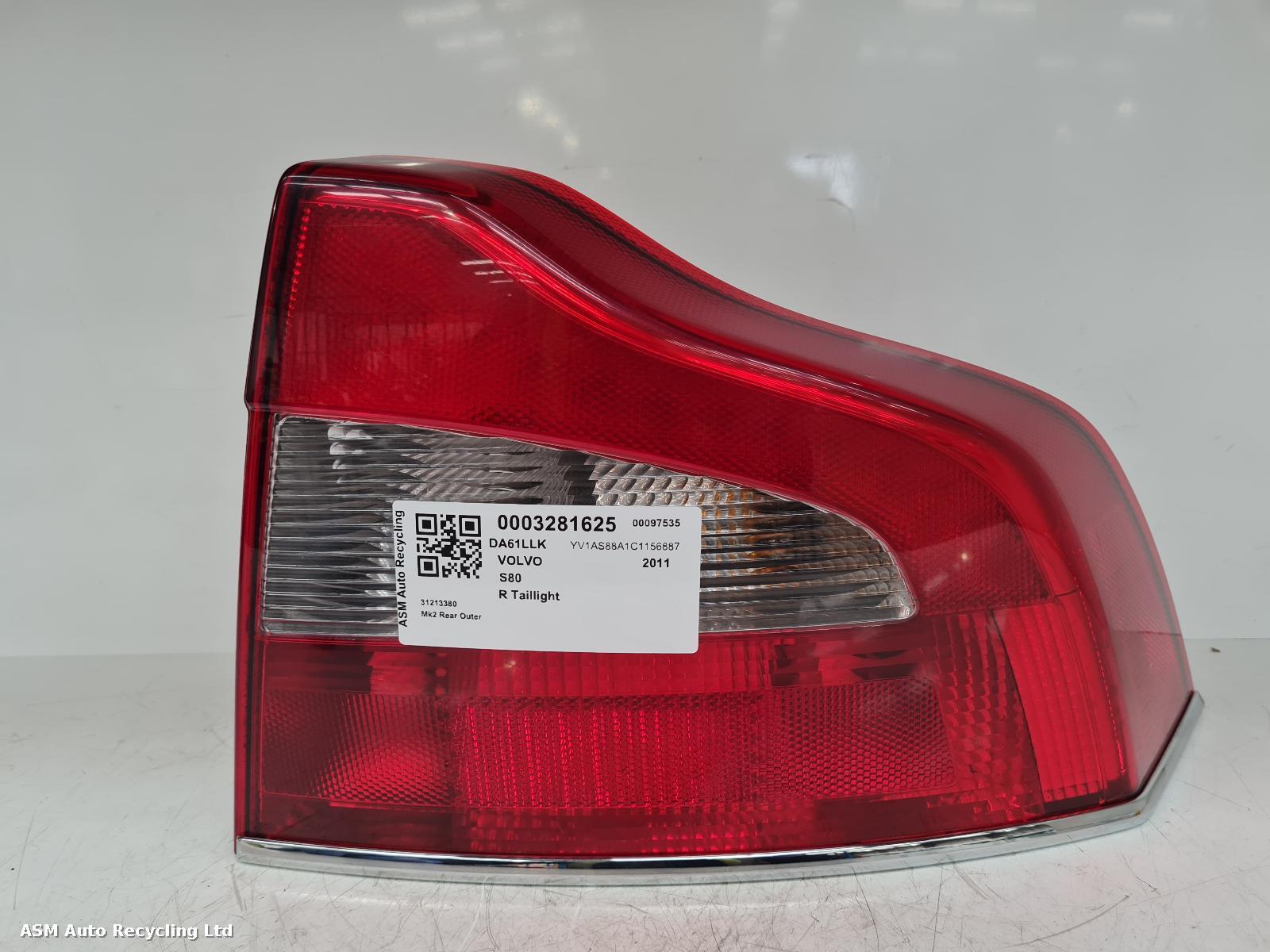 View Auto part R Taillight Volvo S80 2011