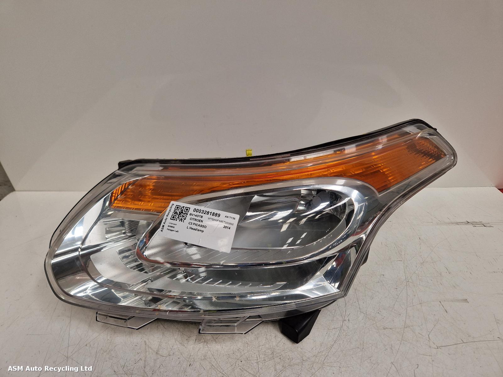 View Auto part L Headlamp Citroen C3 Picasso 2014