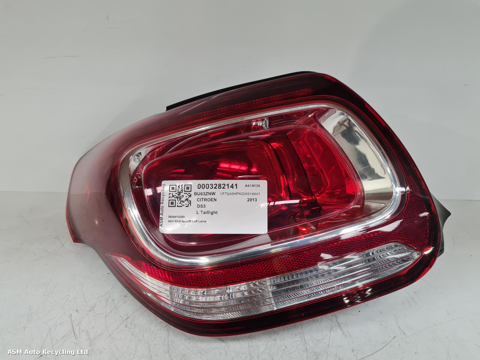 View Auto part L Taillight Citroen Ds3 2013