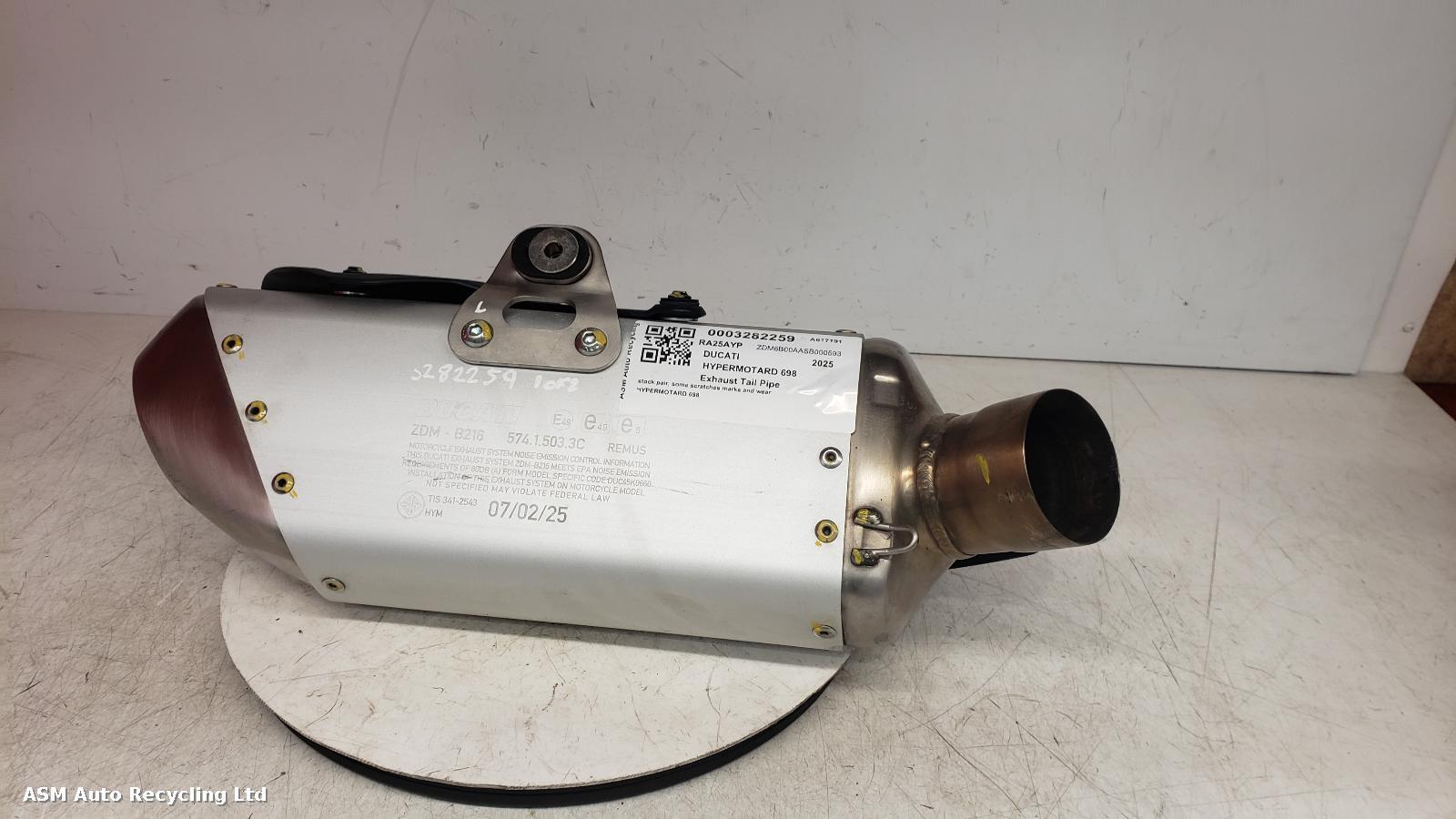 View Auto part Exhaust Tail Pipe Ducati Hypermotard 698 2025