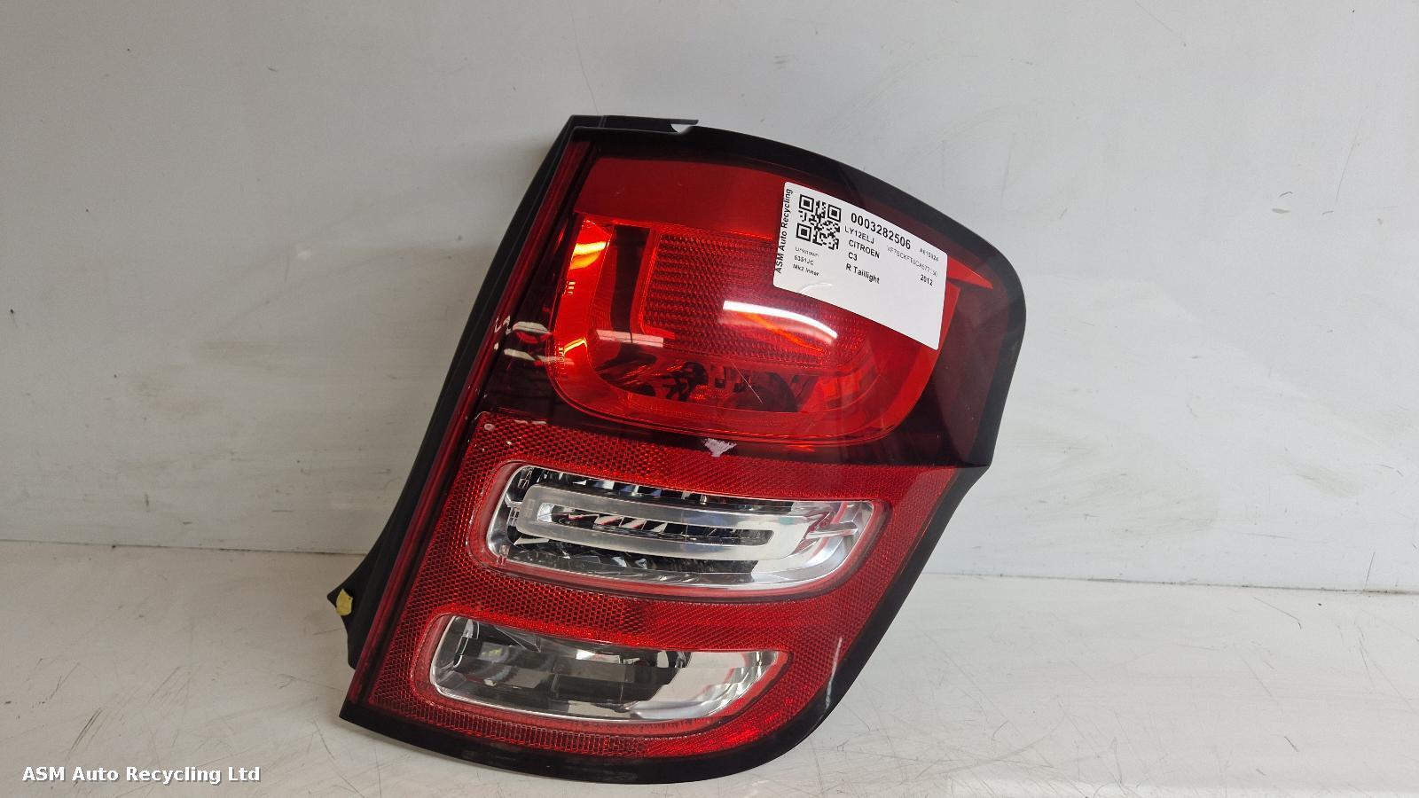 View Auto part R Taillight Citroen C3 2012