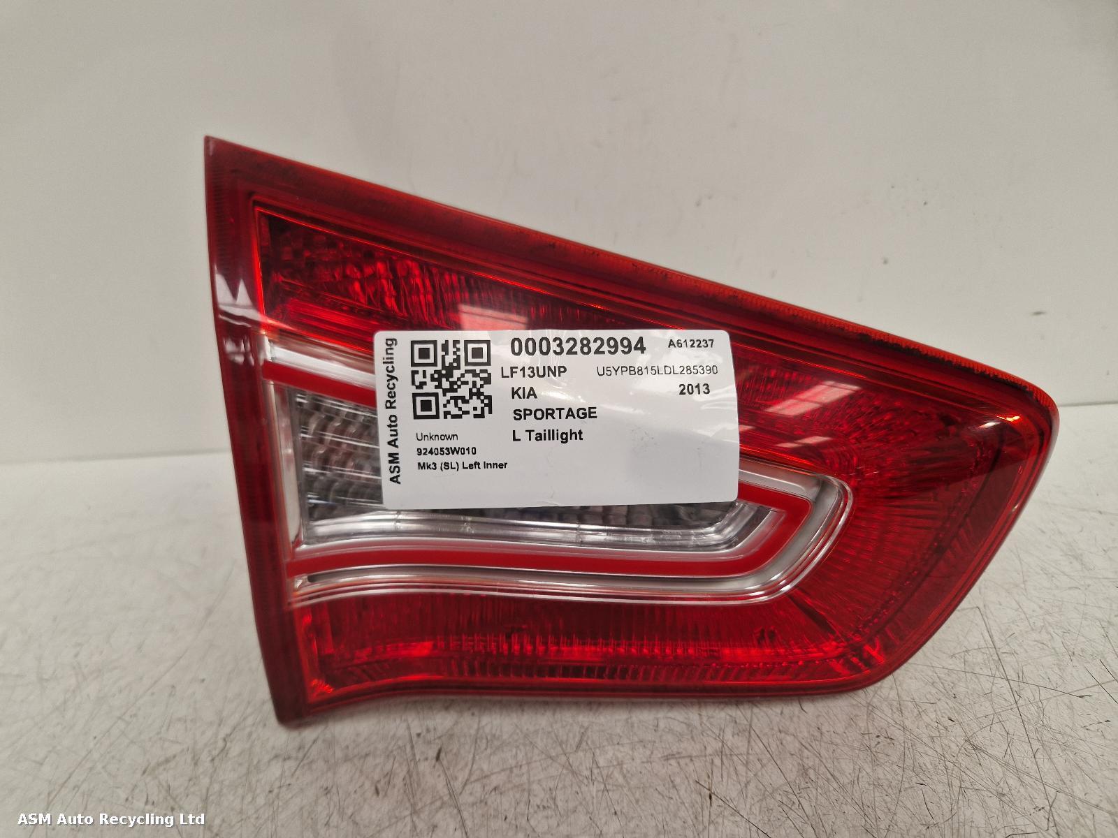 View Auto part L Taillight Kia Sportage 2013