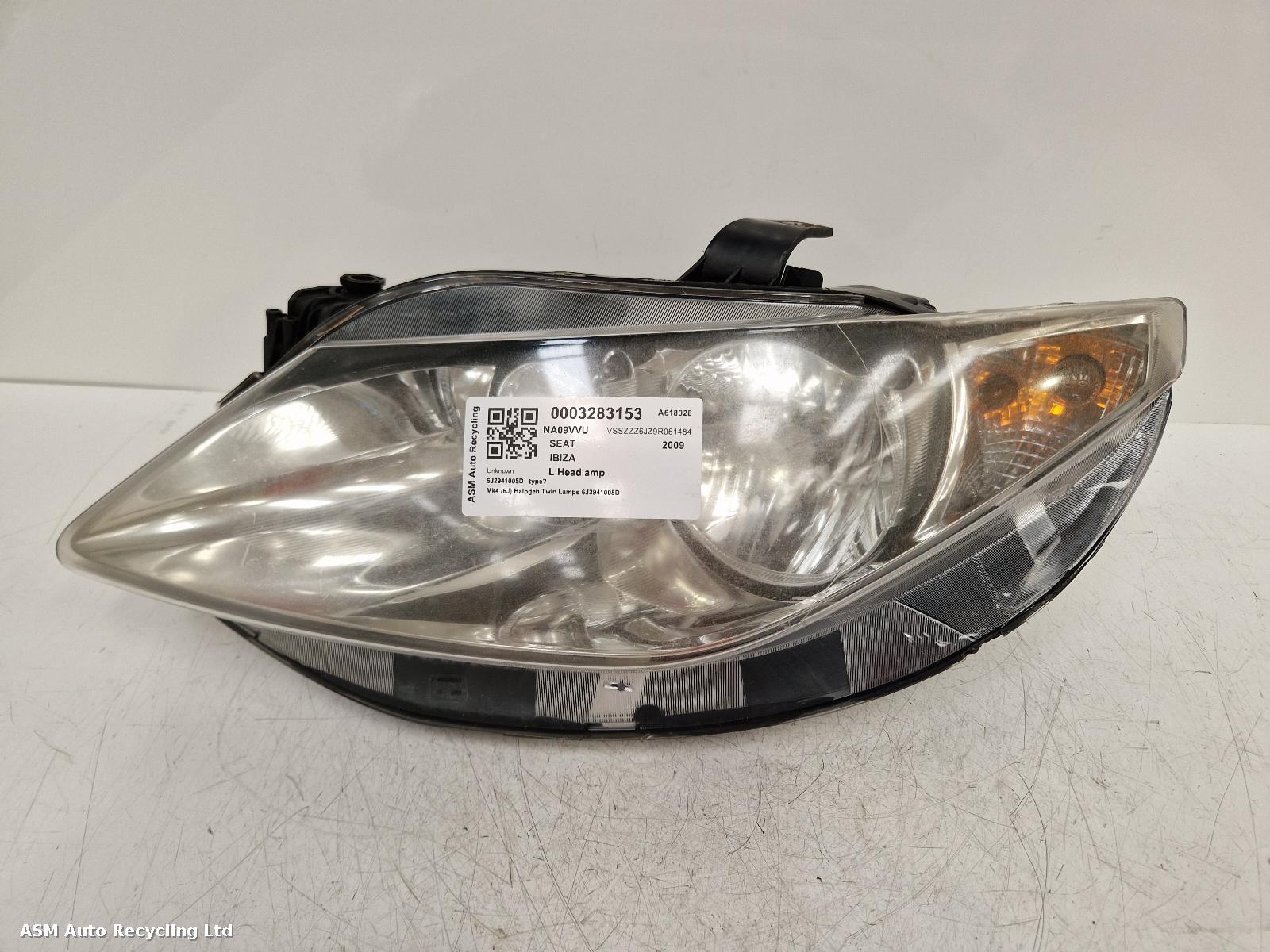 View Auto part L Headlamp Seat Ibiza 2009