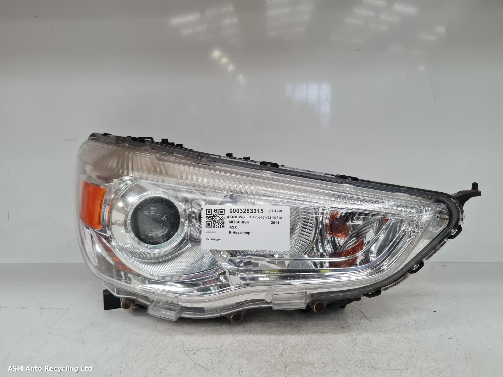View Auto part R Headlamp Mitsubishi Asx 2014