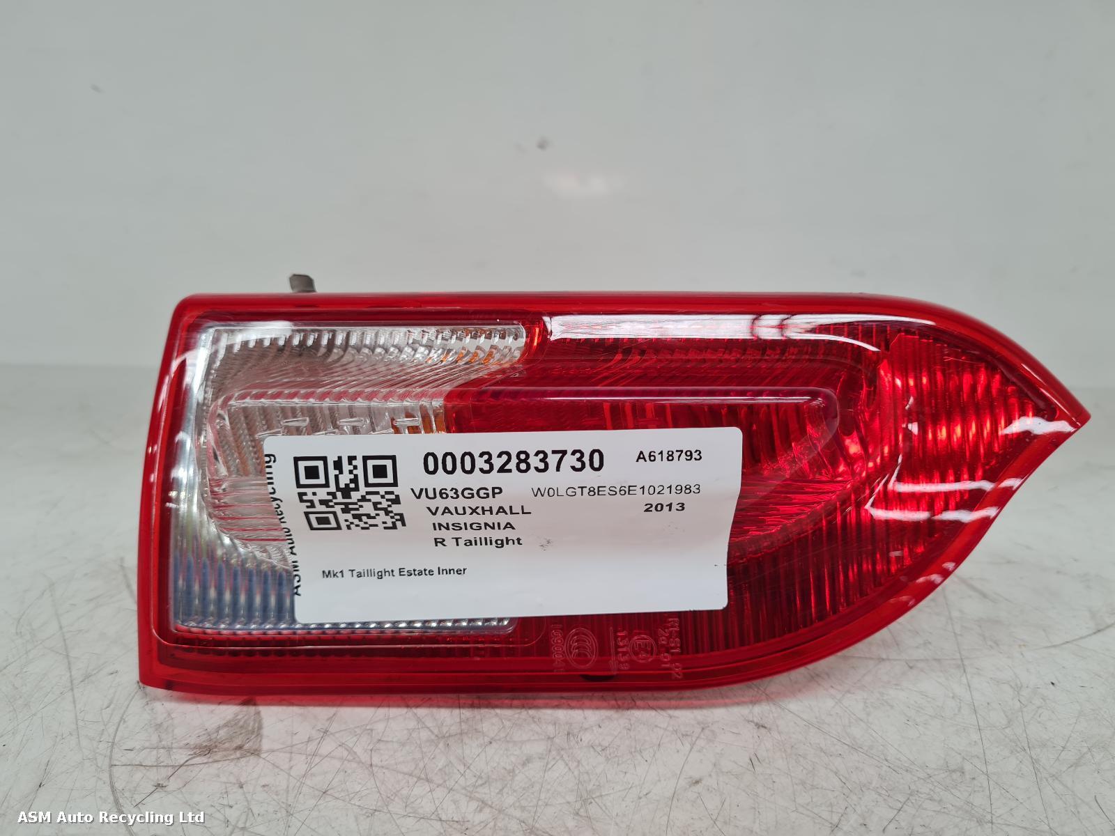 View Auto part R Taillight Vauxhall Insignia 2013