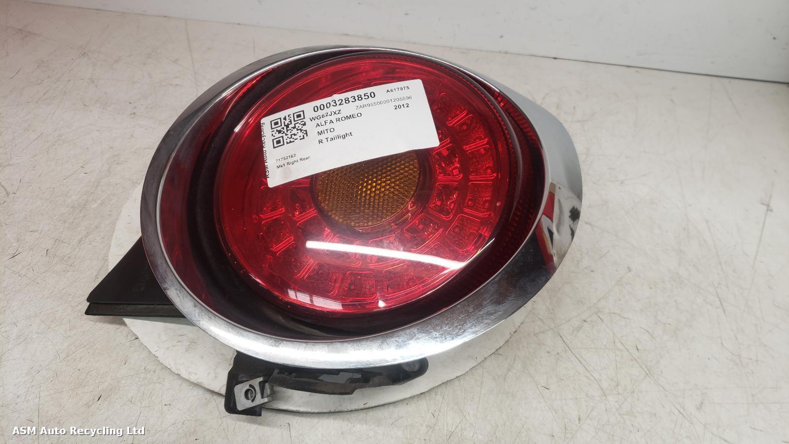 View Auto part R Taillight Alfa Romeo Mito 2012