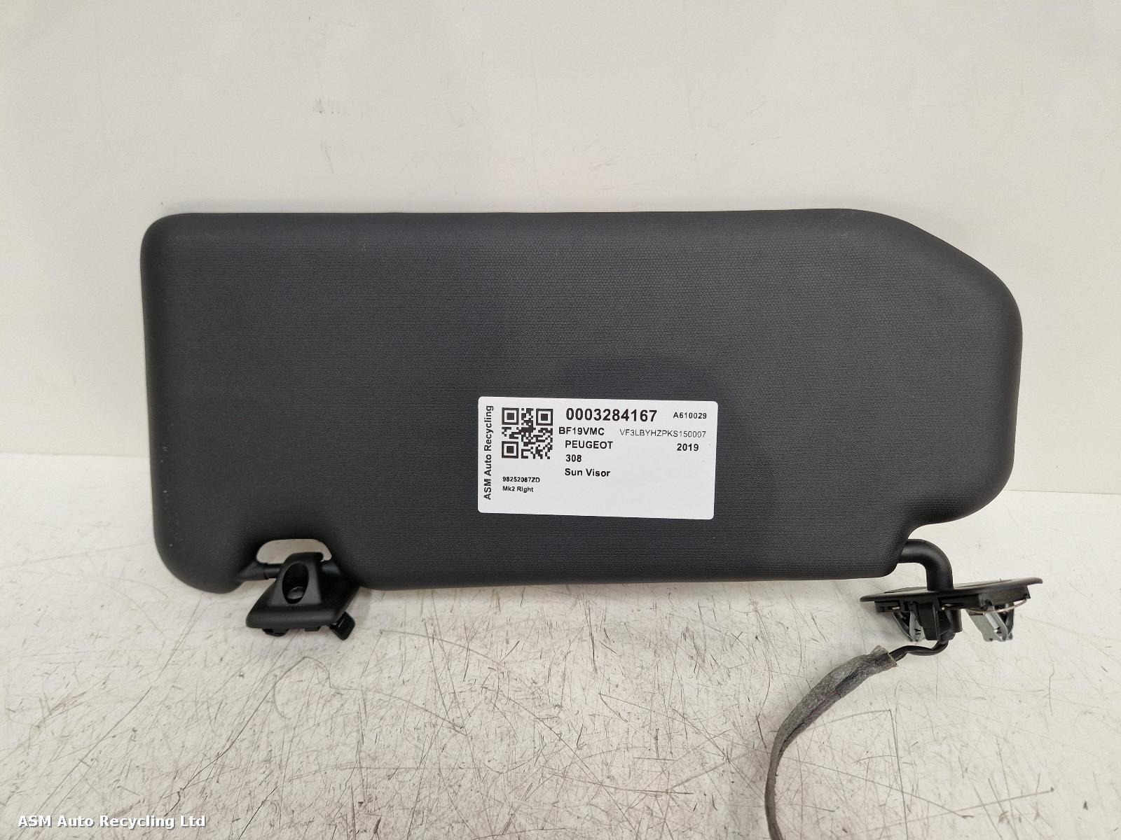 View Auto part Sun visor Peugeot 308 2019