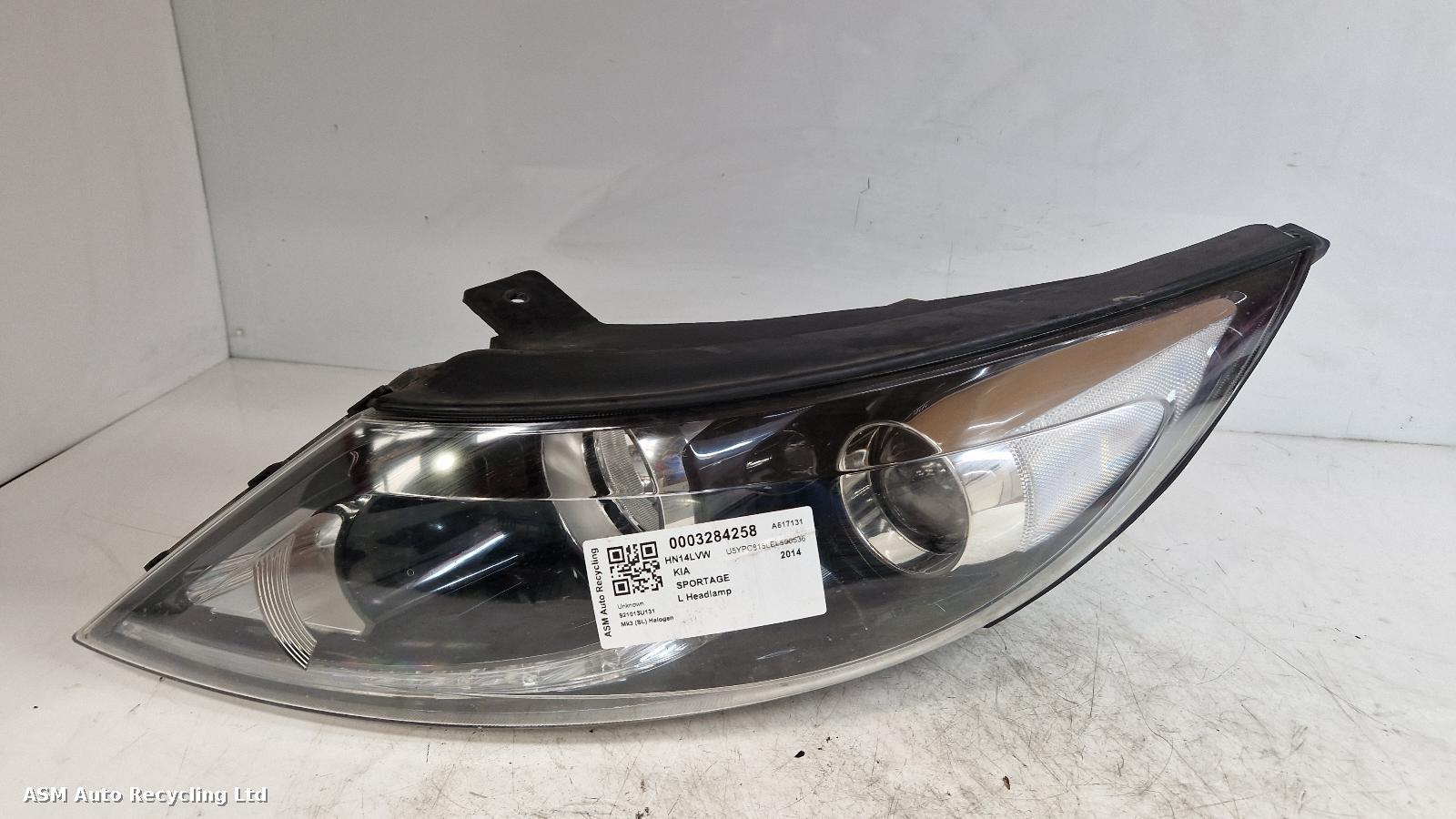 View Auto part L Headlamp Kia Sportage 2014