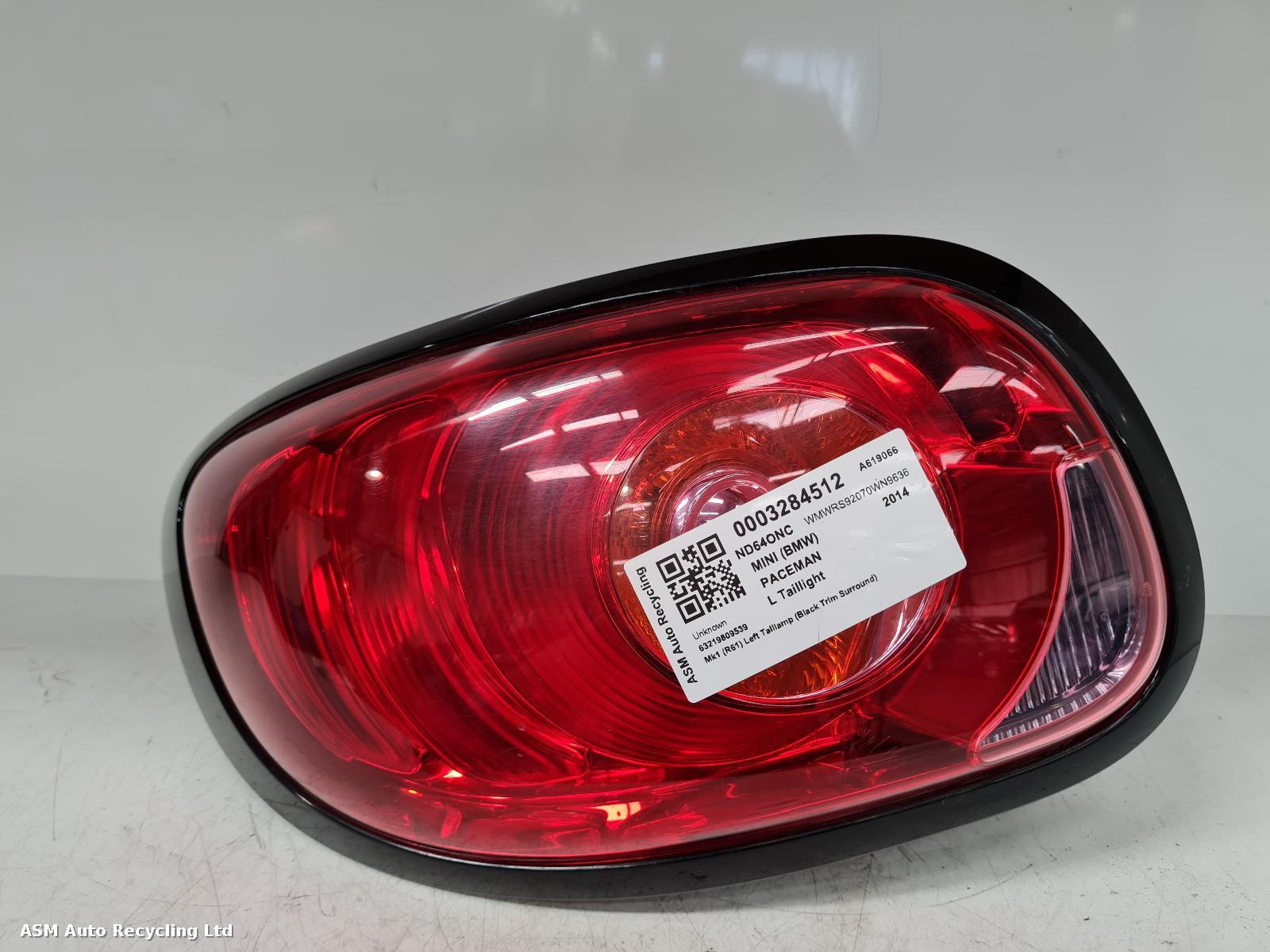 View Auto part L Taillight Mini (bmw) Paceman 2014