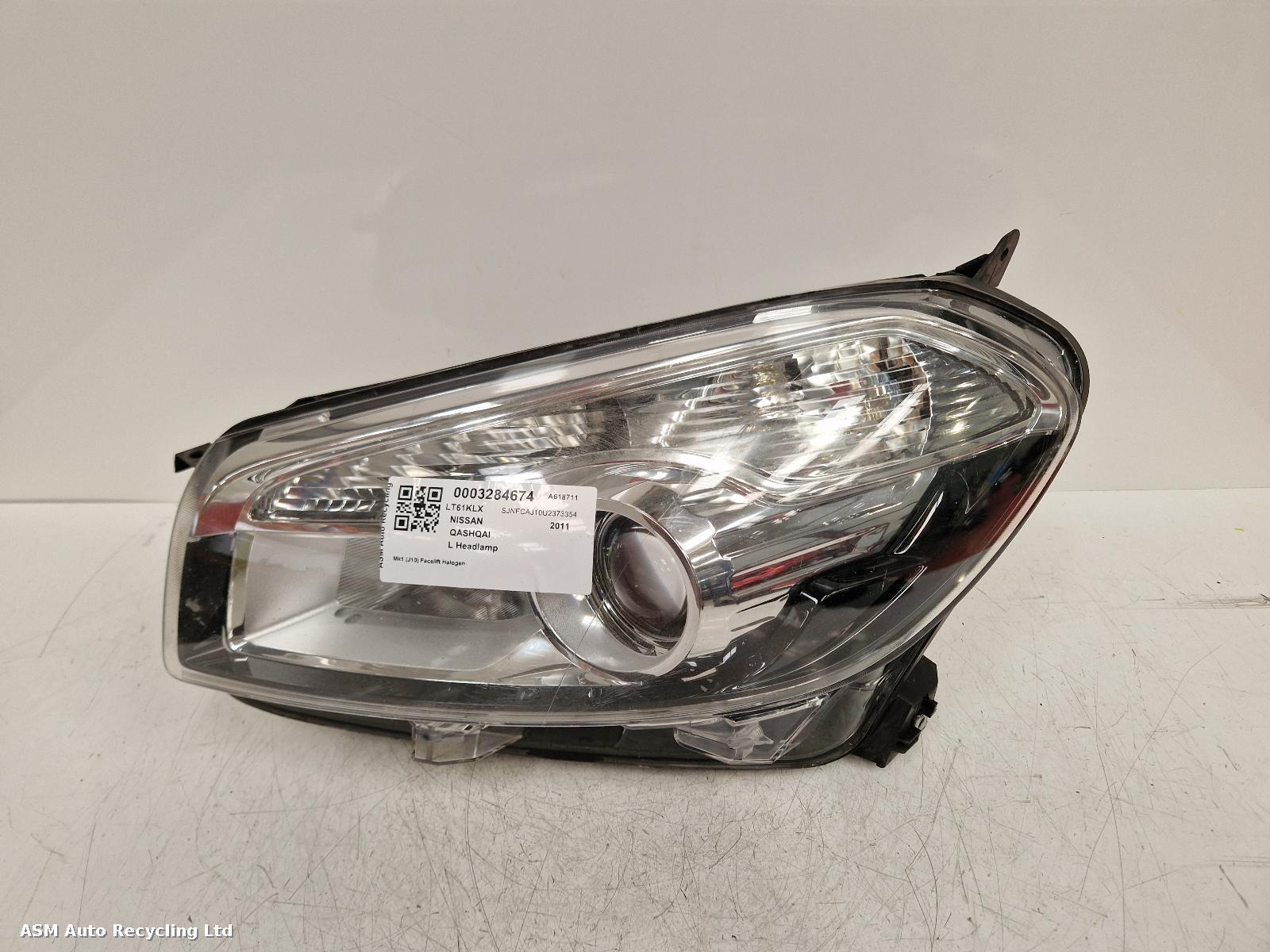 View Auto part L Headlamp Nissan Qashqai 2011