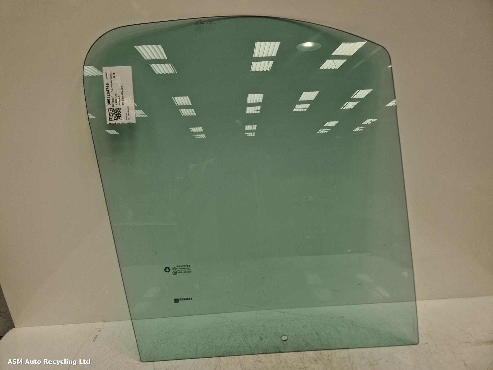 View Auto part RF Door Window Vauxhall Vivaro 2012