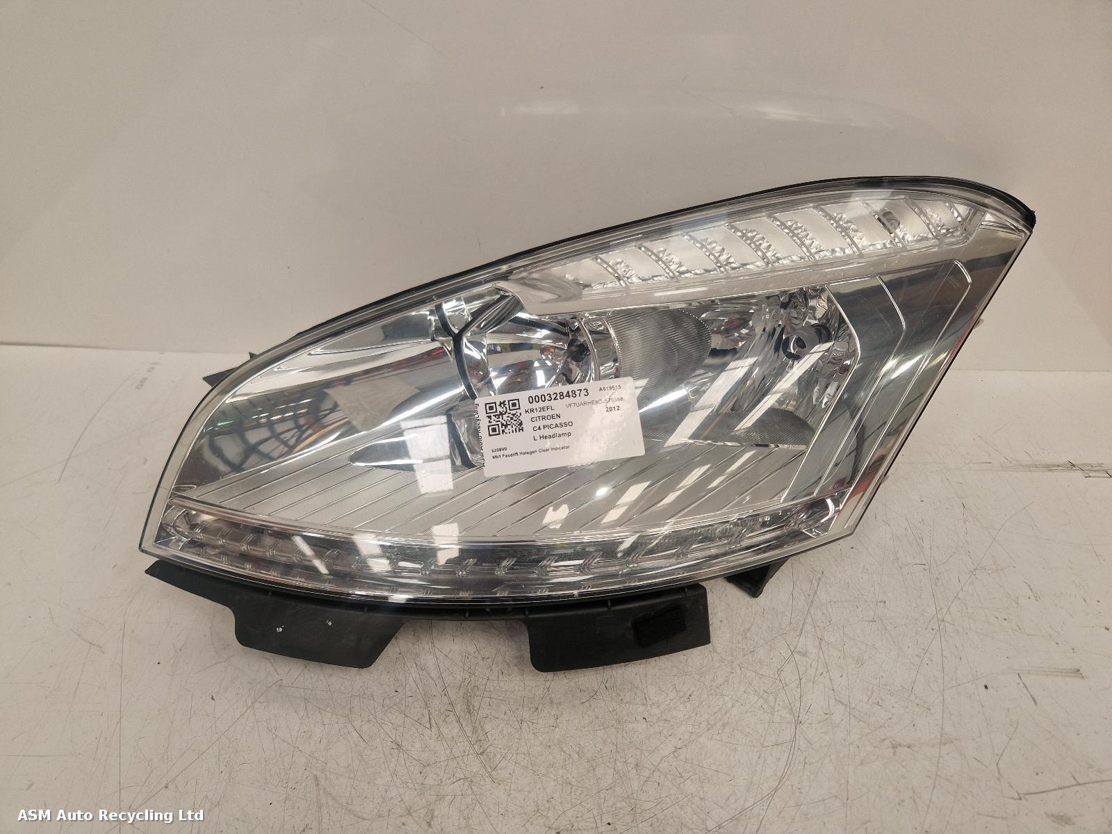 View Auto part L Headlamp Citroen C4 Picasso 2012