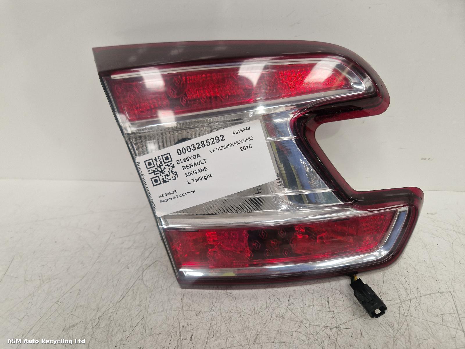 View Auto part L Taillight Renault Megane 2016