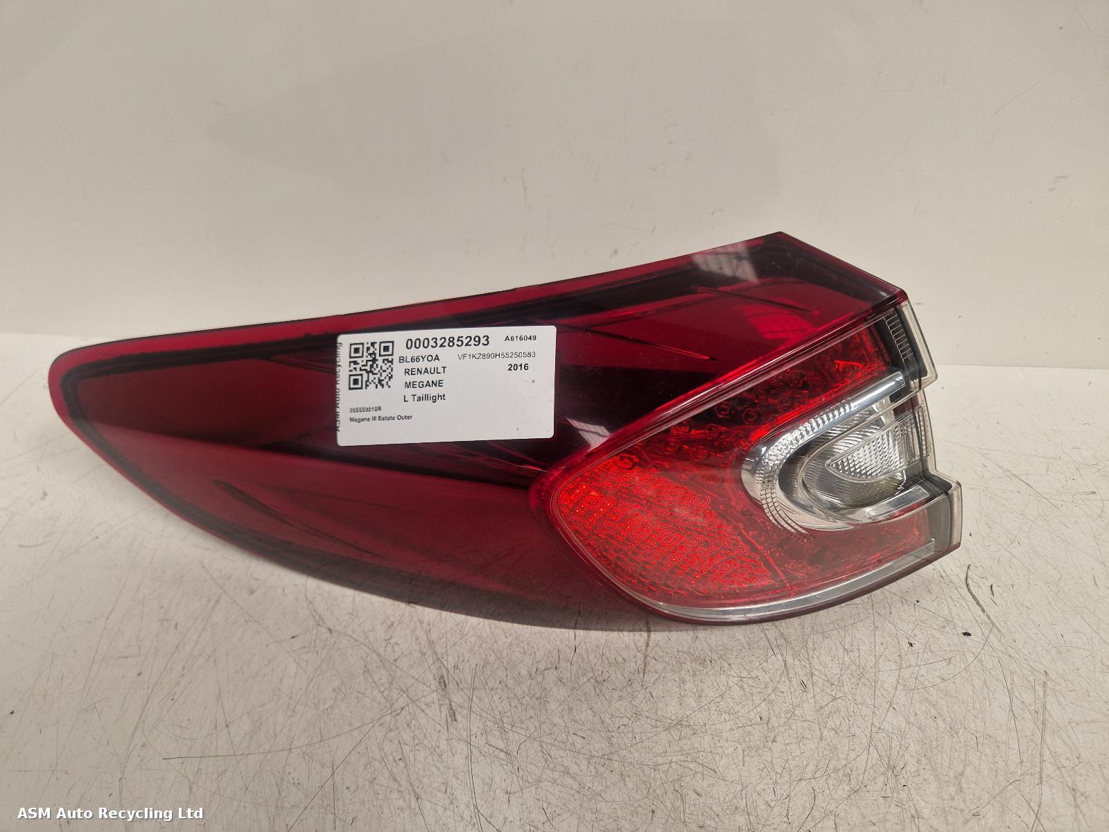 View Auto part L Taillight Renault Megane 2016