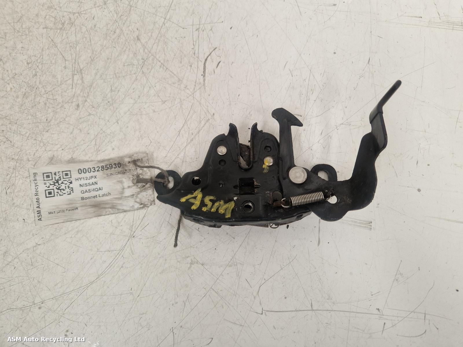 View Auto part Bonnet Latch Nissan Qashqai 2012