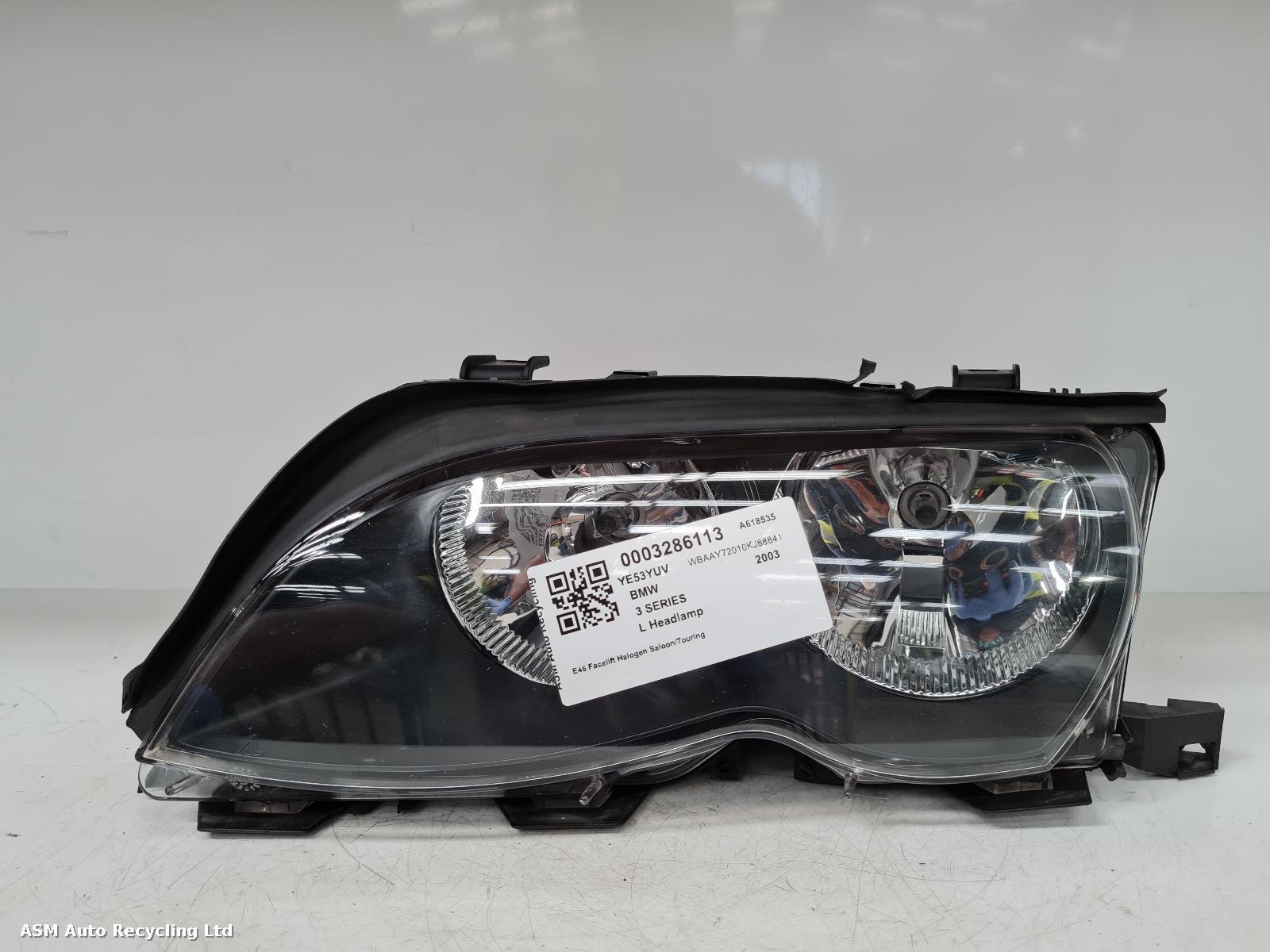 View Auto part L Headlamp Bmw 3 Series 2003