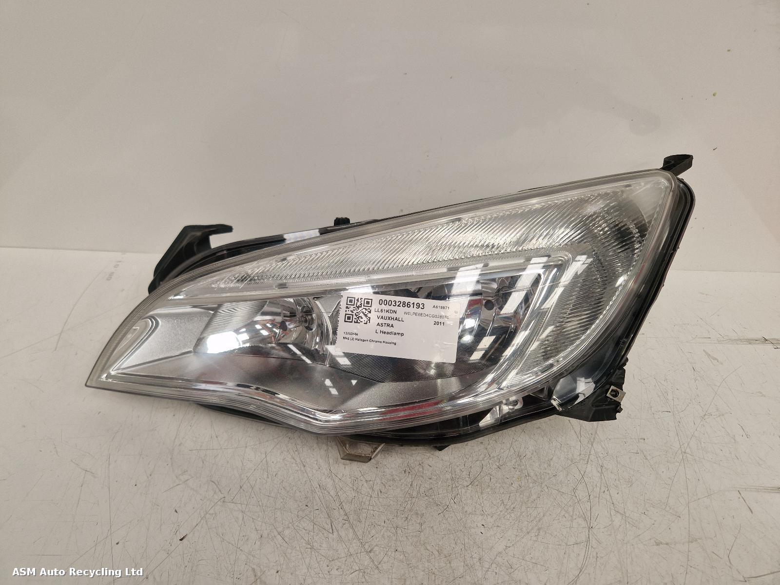 View Auto part L Headlamp Vauxhall Astra 2011