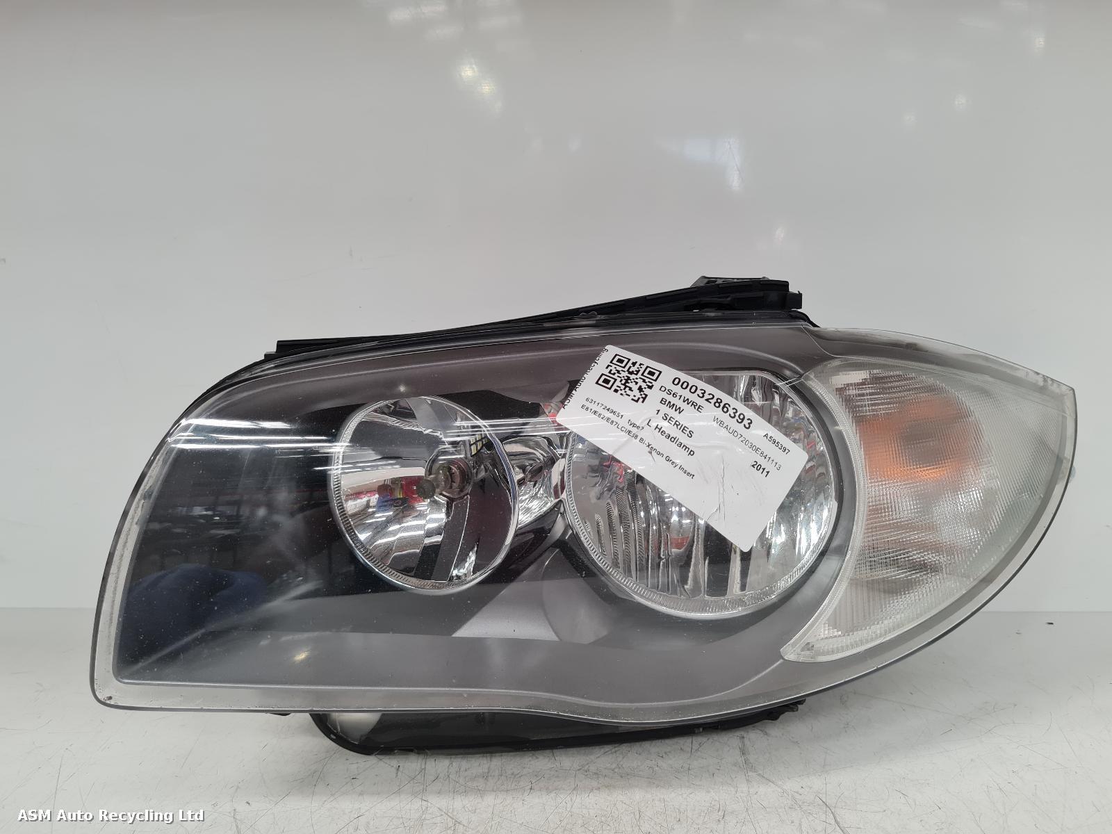 View Auto part L Headlamp Bmw 1 Series 2011