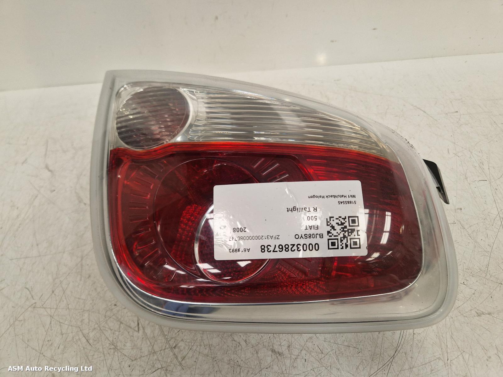 View Auto part R Taillight Fiat 500 2008
