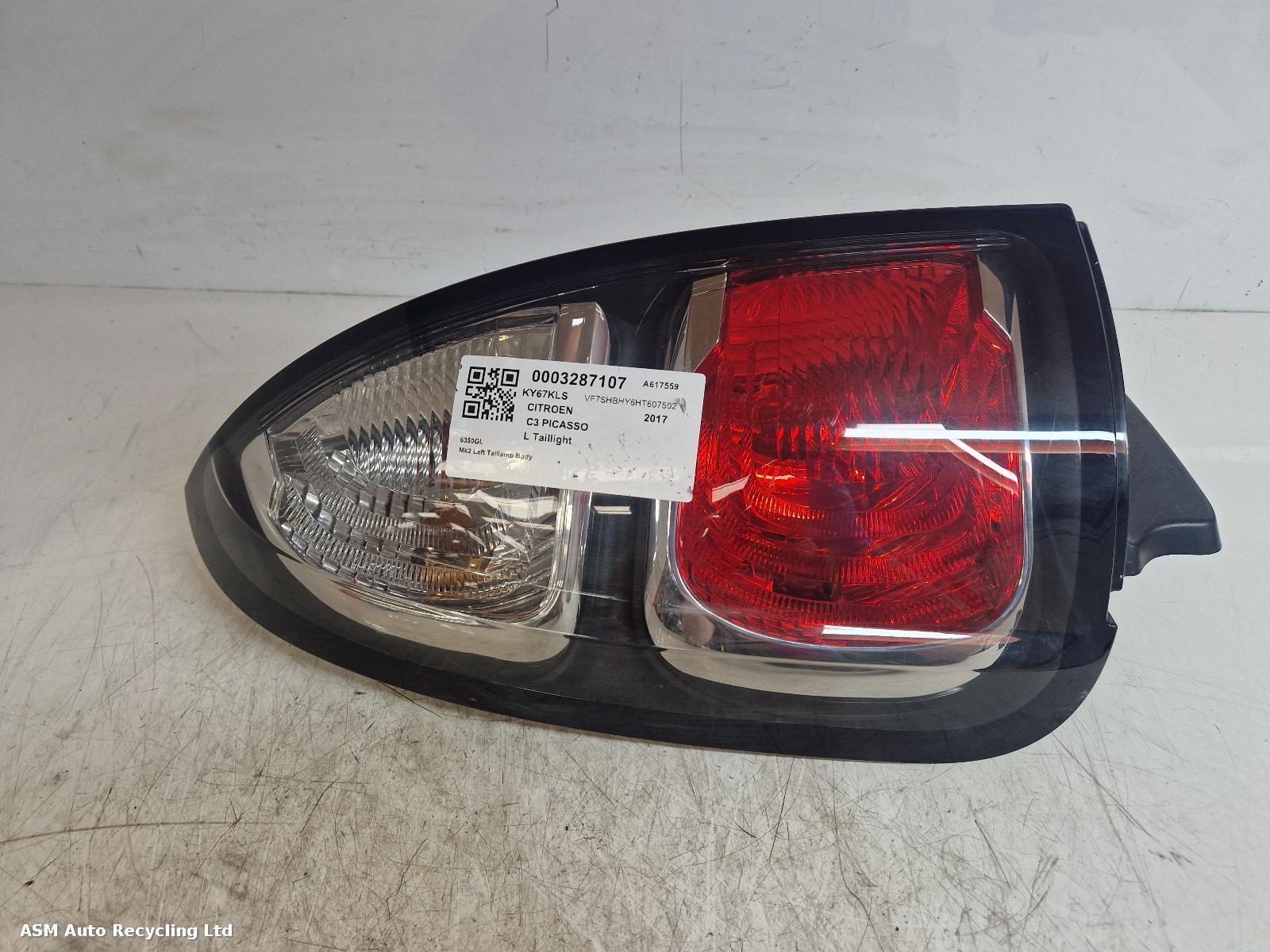 View Auto part L Taillight Citroen C3 Picasso 2017