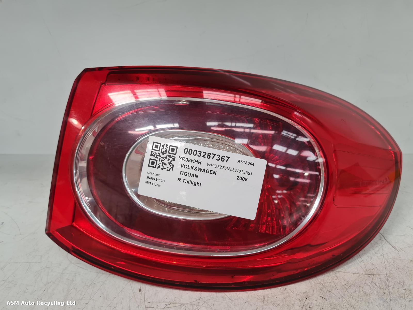 View Auto part R Taillight Volkswagen Tiguan 2008