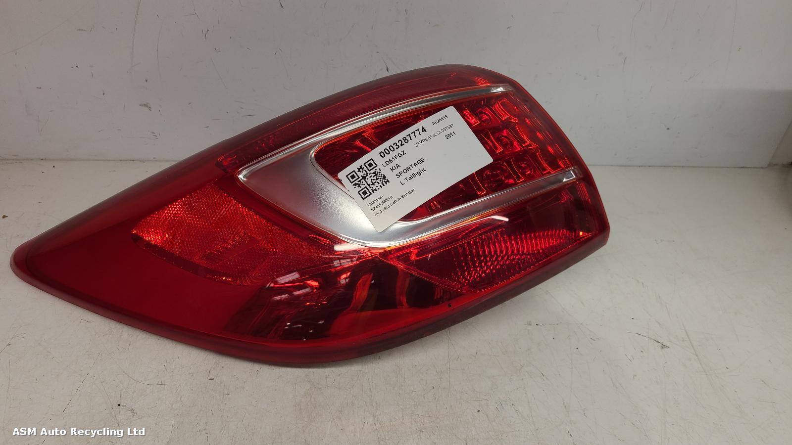 View Auto part L Taillight Kia Sportage 2011