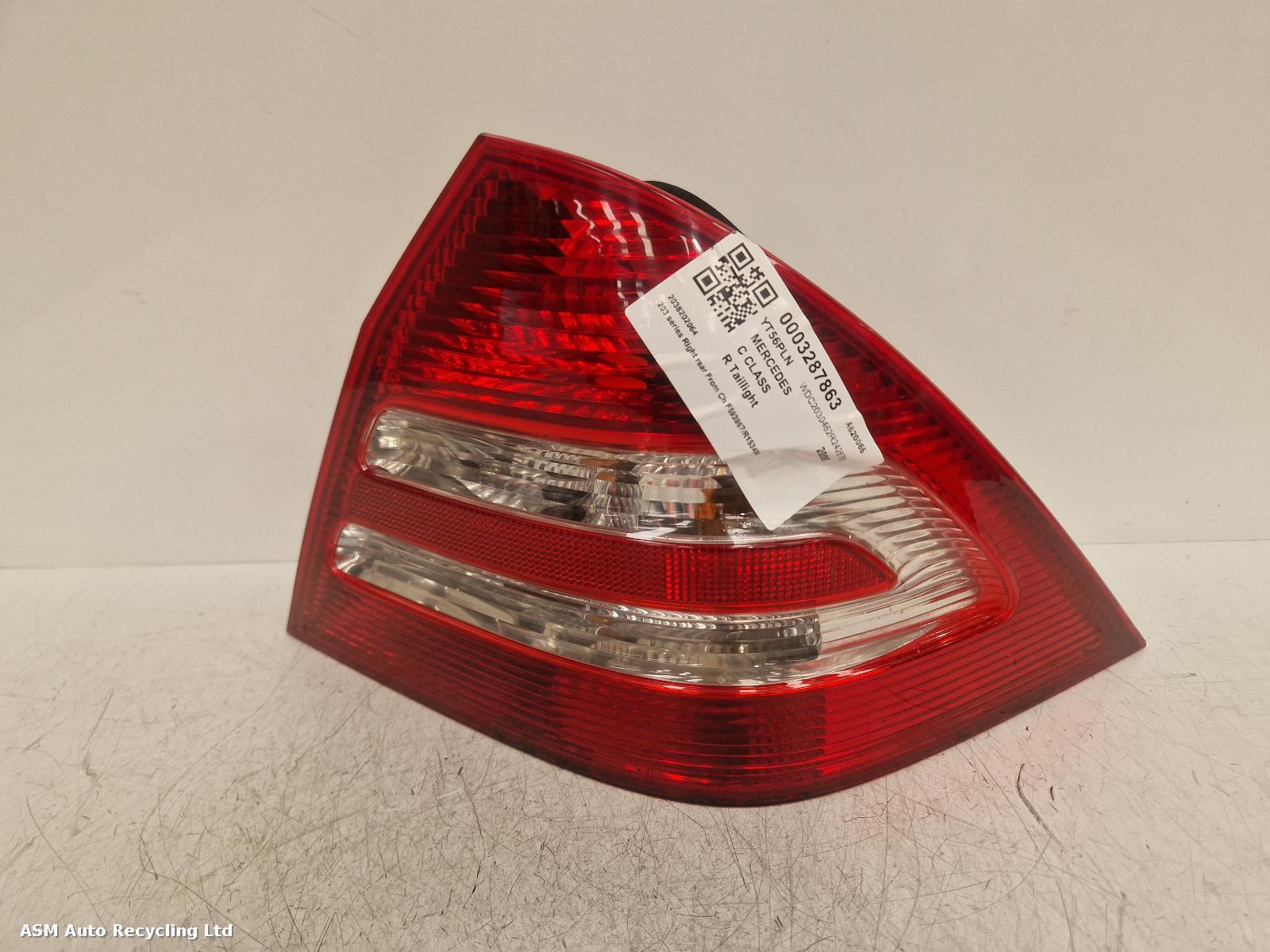 View Auto part R Taillight Mercedes C Class 2006