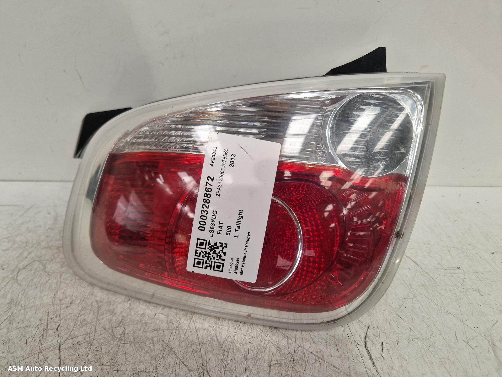 View Auto part L Taillight Fiat 500 2013