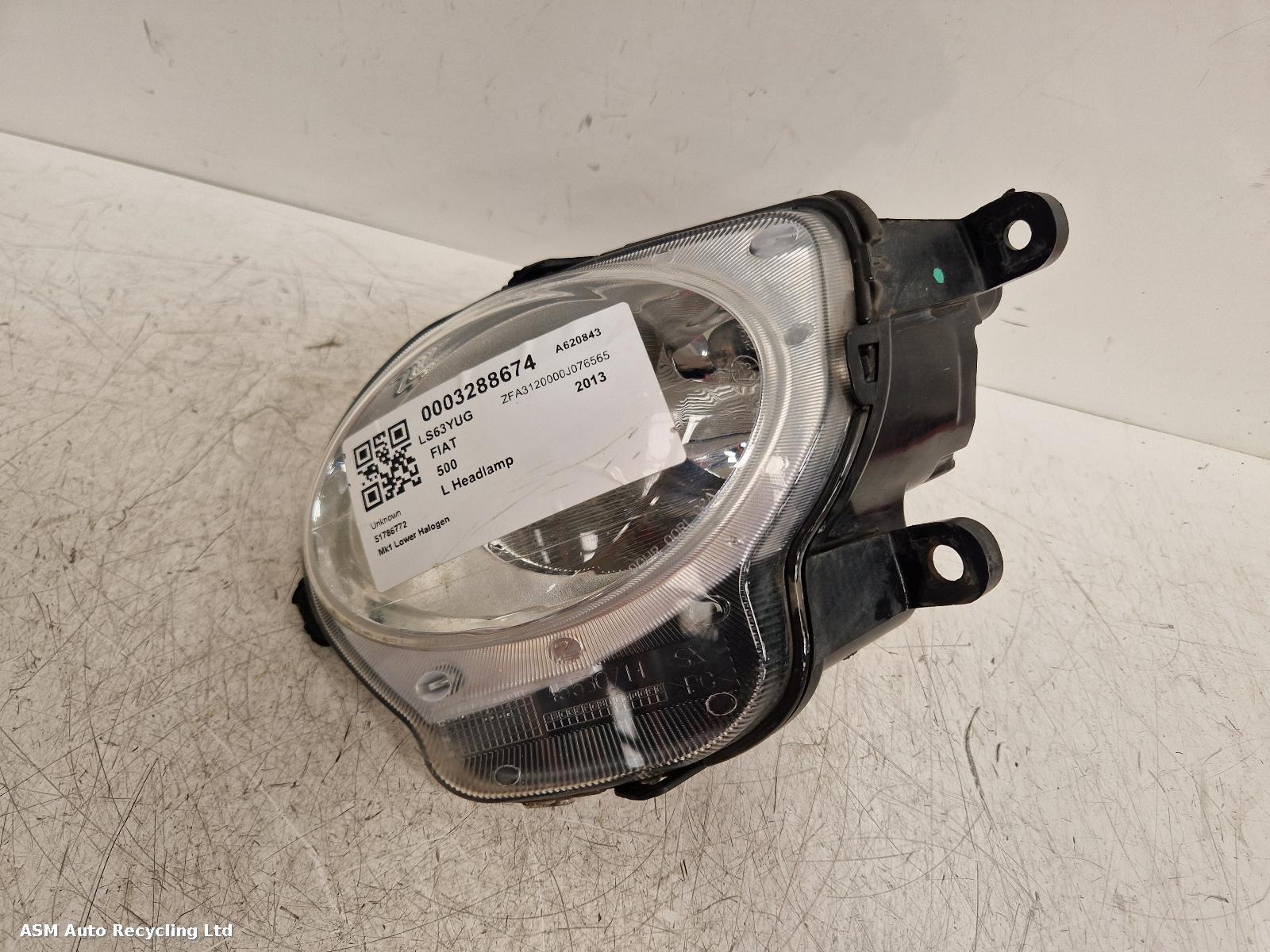 View Auto part L Headlamp Fiat 500 2013