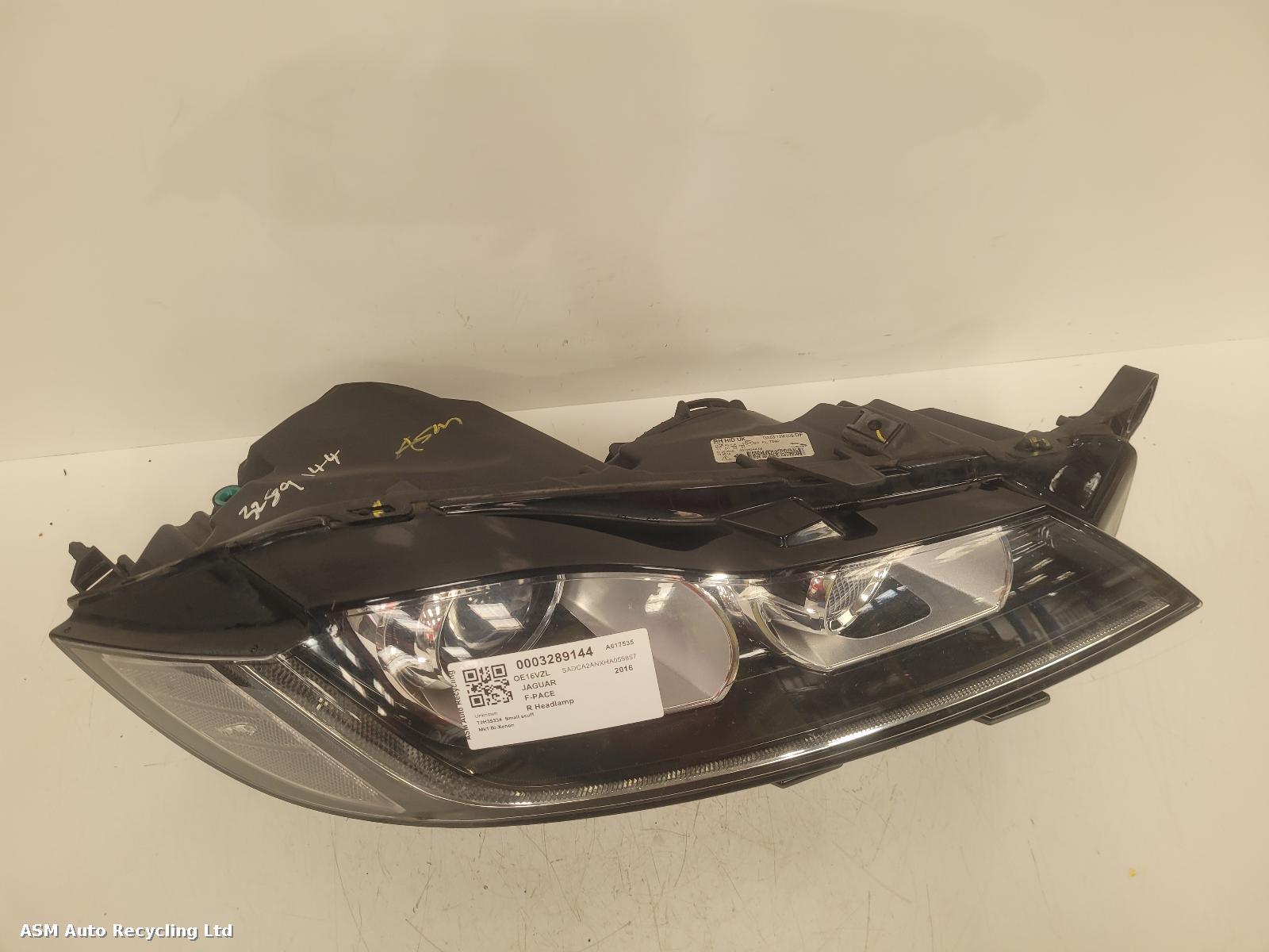 View Auto part R Headlamp Jaguar F-pace 2016