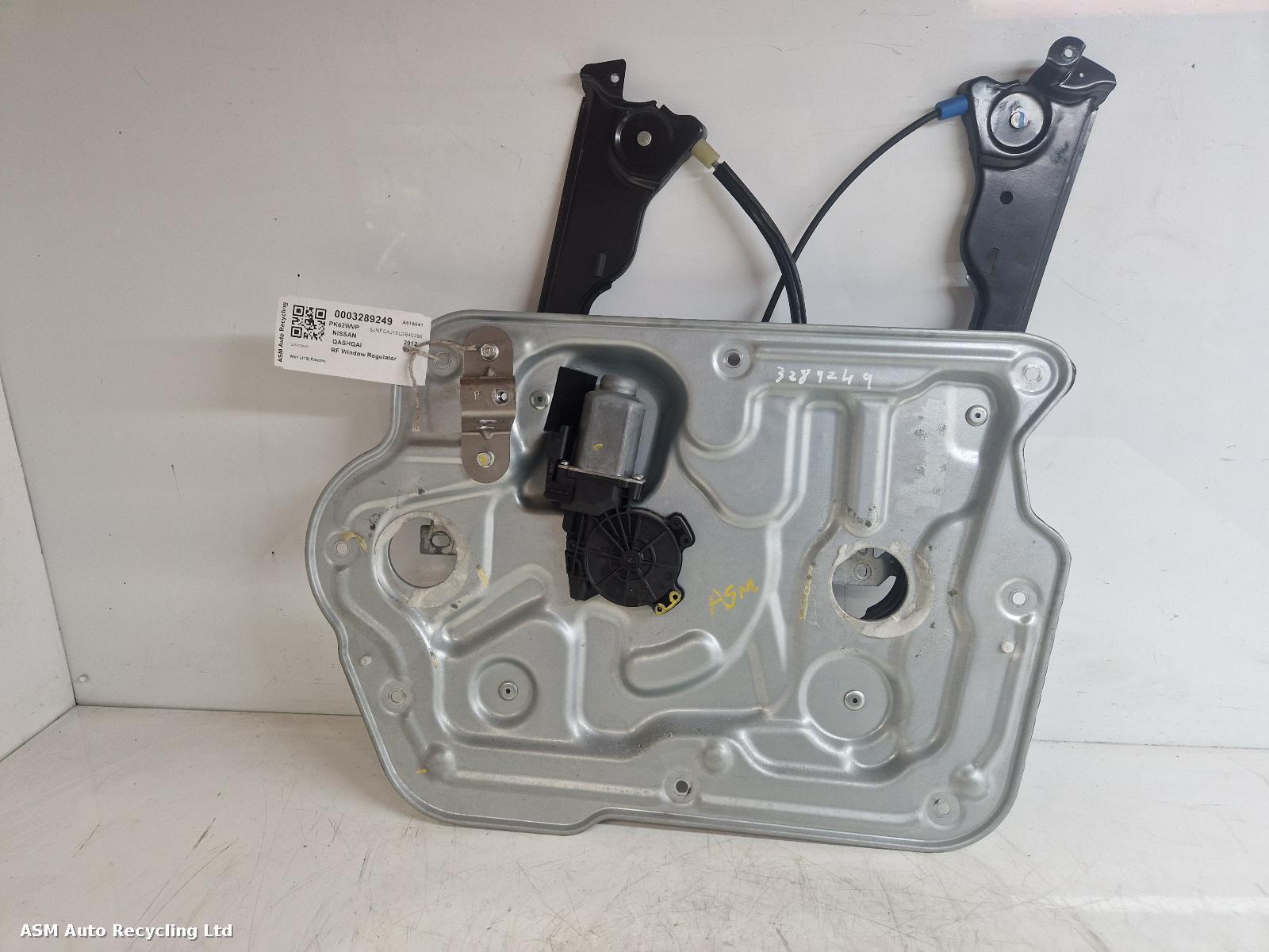 View Auto part RF Window Regulator Nissan Qashqai 2012