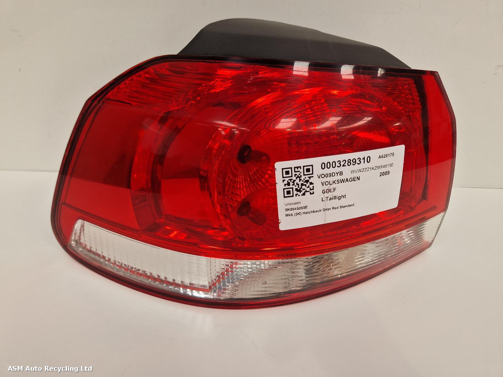 View Auto part L Taillight Volkswagen Golf 2009