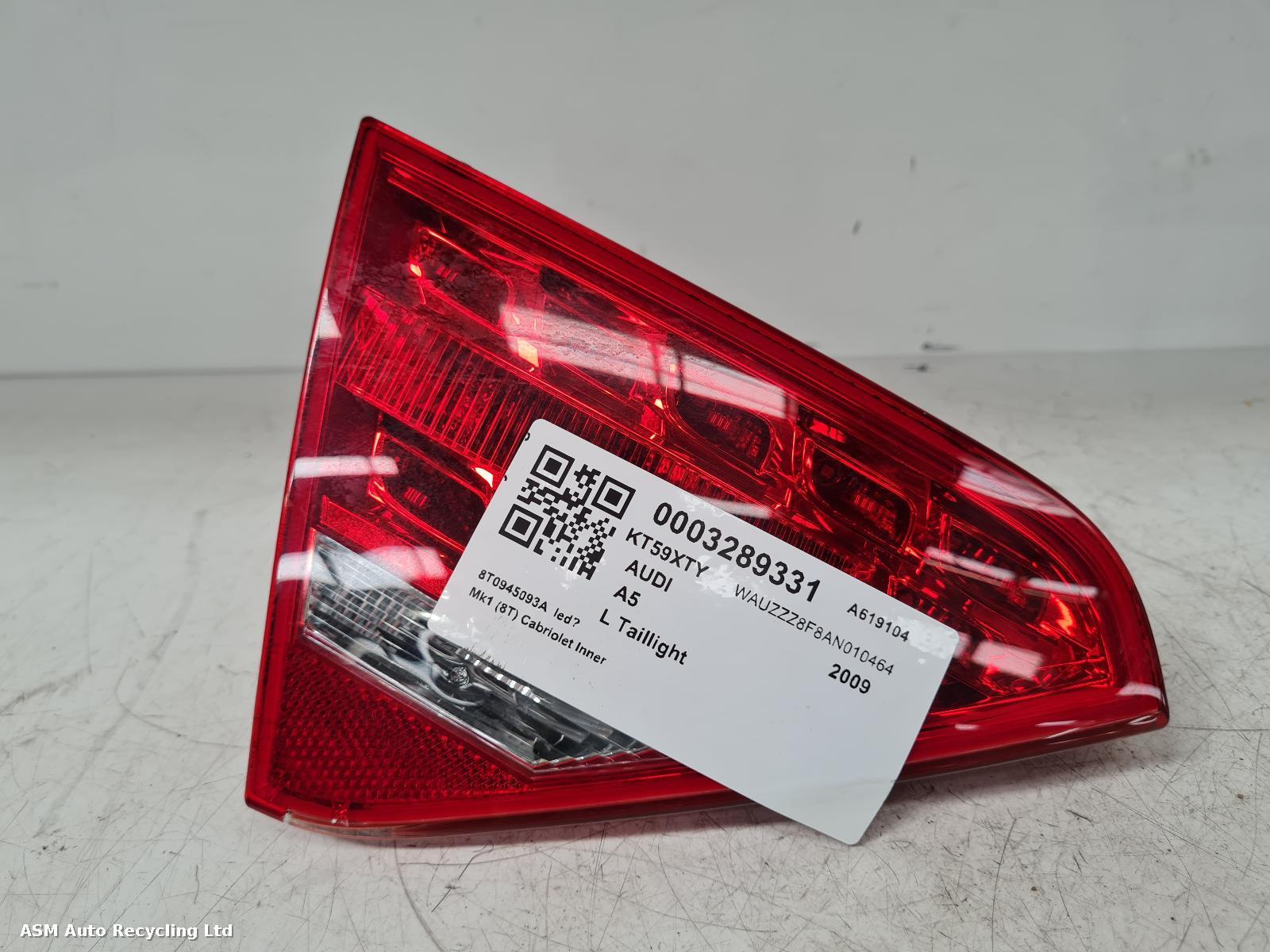 View Auto part L Taillight Audi A5 2009