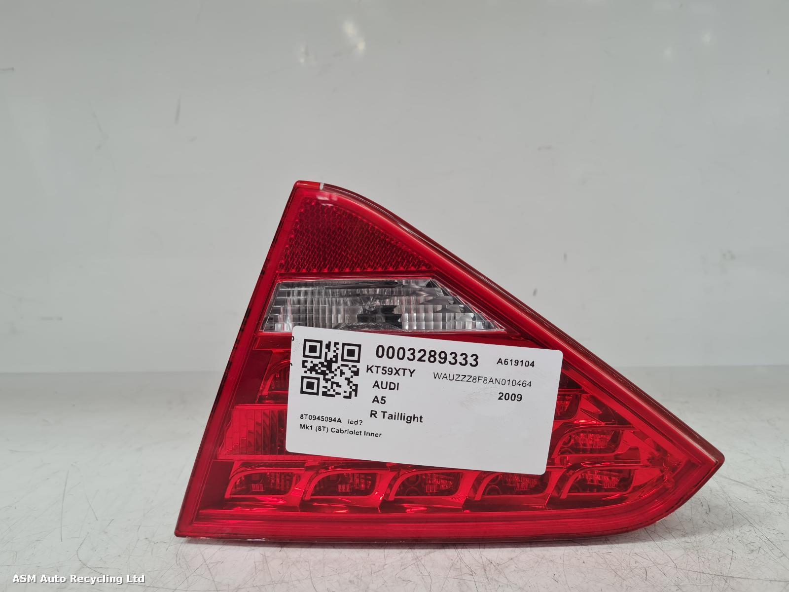 View Auto part R Taillight Audi A5 2009