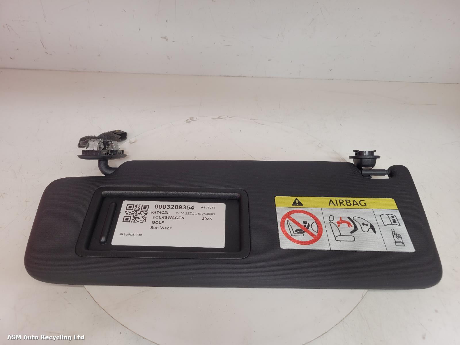 View Auto part Sun visor Volkswagen Golf 2025