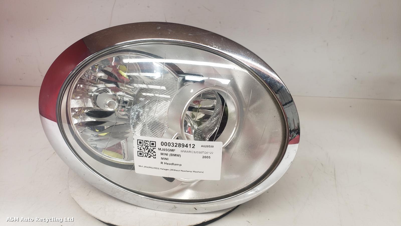 View Auto part R Headlamp Mini (bmw) Mini 2005